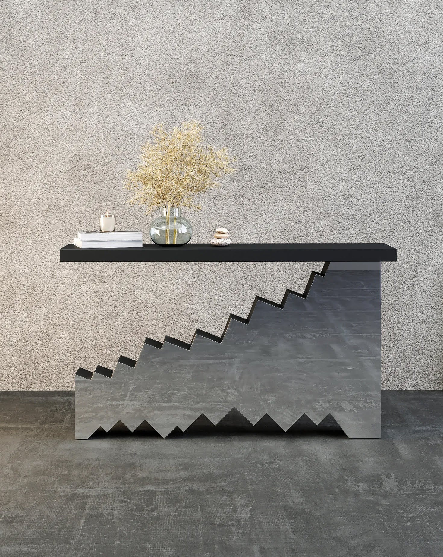Rise Black and Silver Console