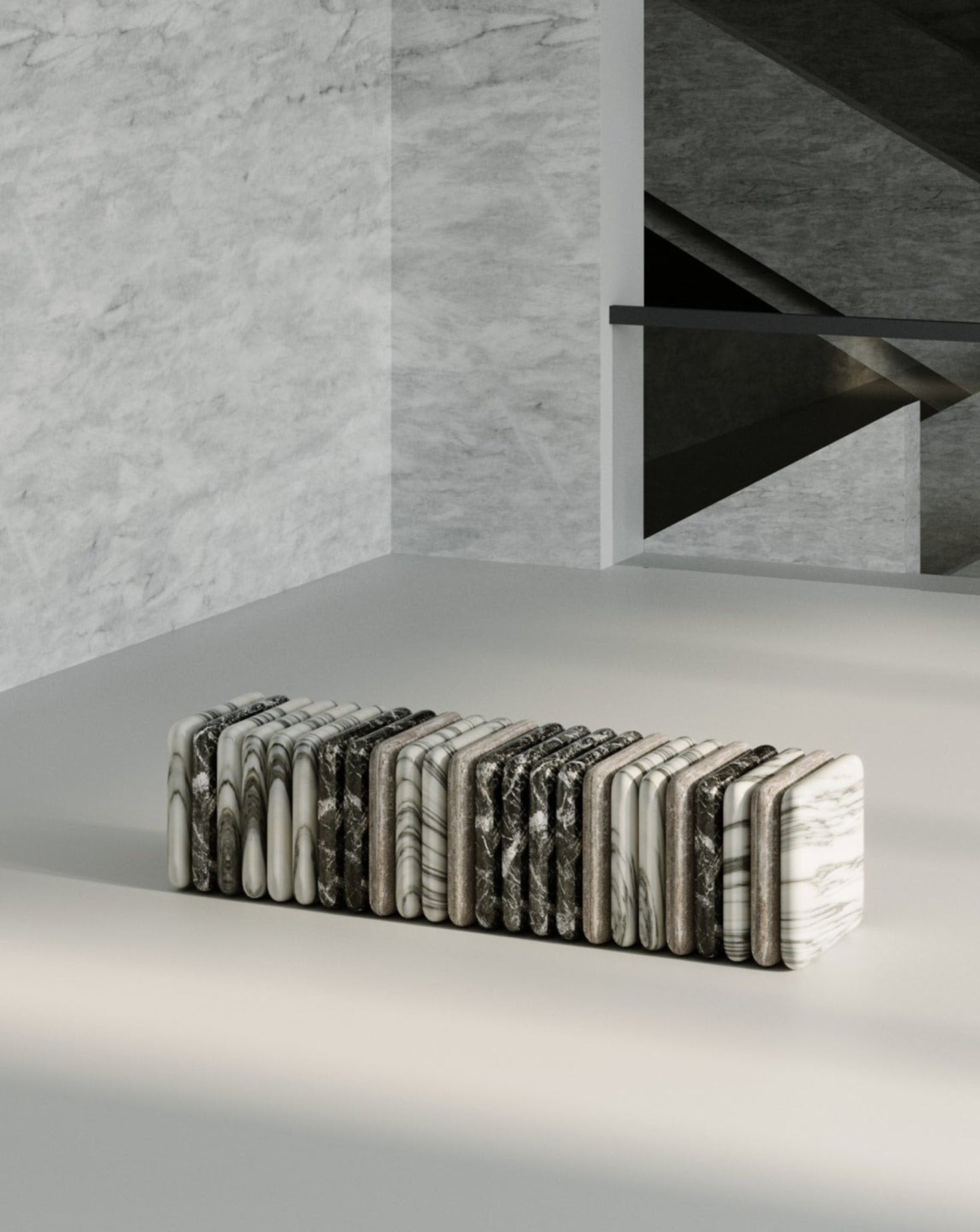 Riva Marble Bench