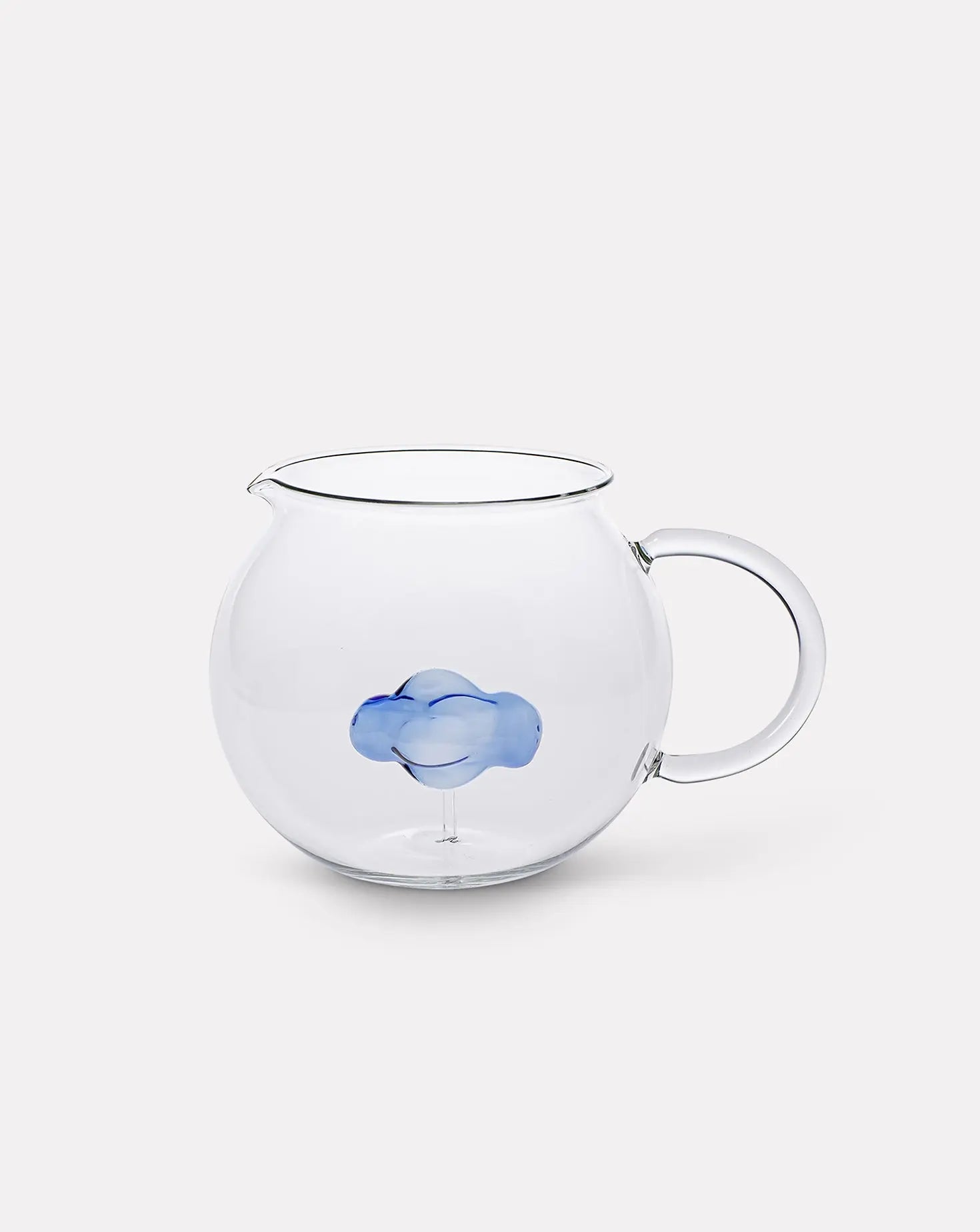 Set of 4 Cloud Glasses and Blue Jug Casarialto