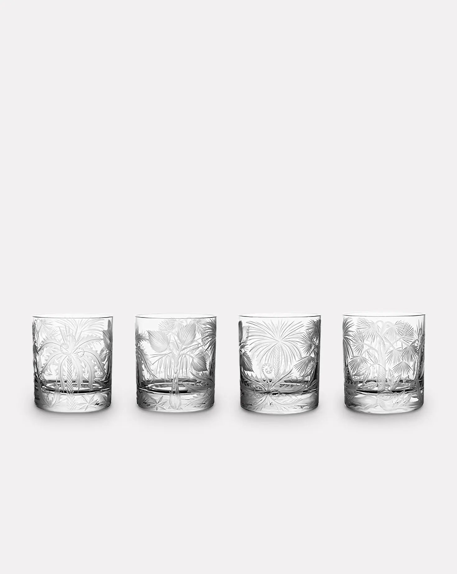 Set of 4 Primeval Double Old Fashioned Glasses Artel