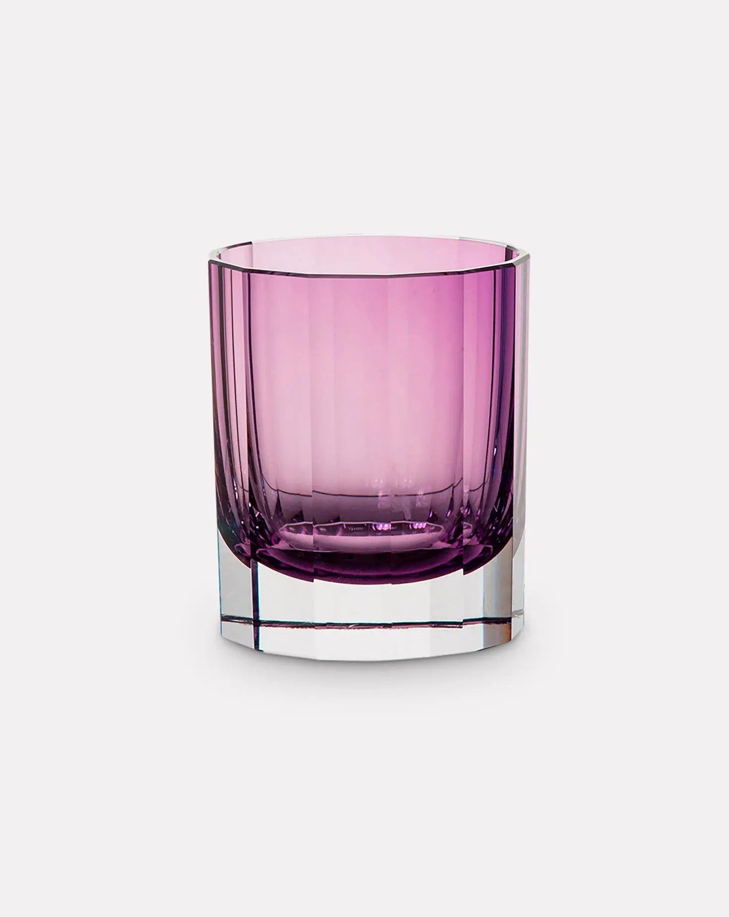 Set of 6 Amethyst Faceted Glasses Artel