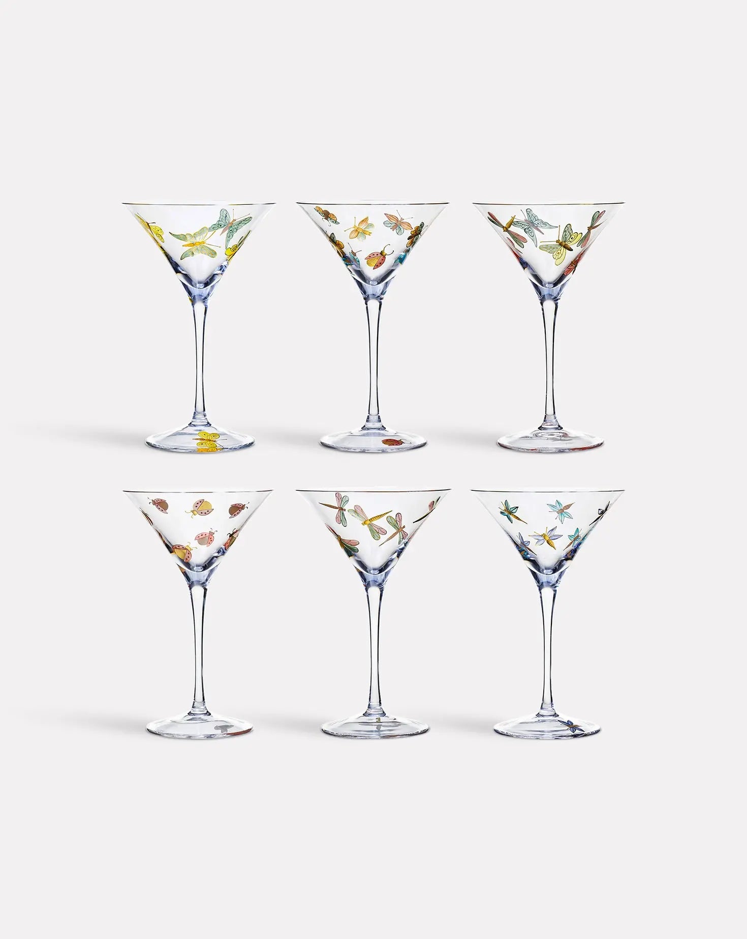 Set of 6 Fly Fusion Cocktail Glasses Artel