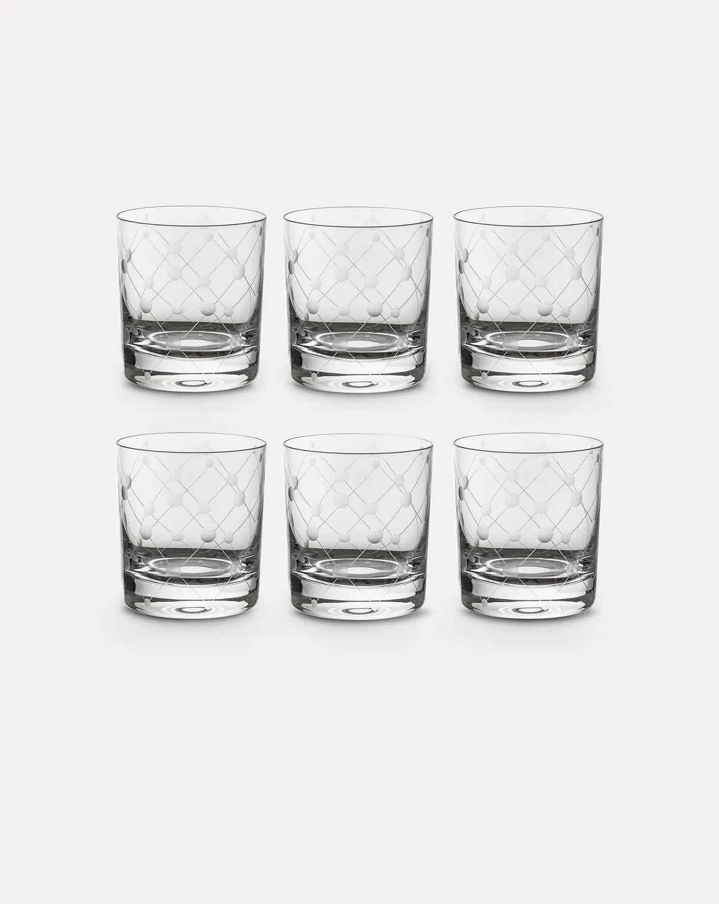 Set of 6 Harlequin DOF Glasses Artel