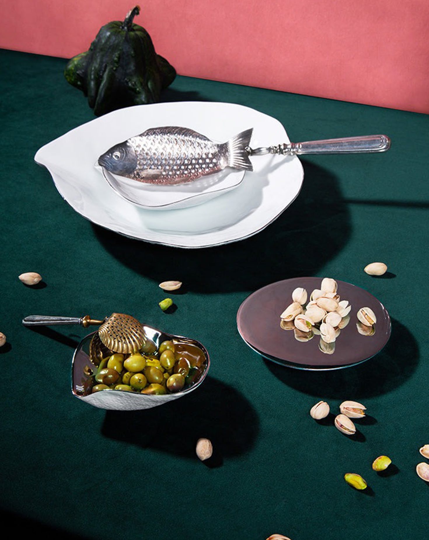 Set of 6 Indulge Nº6 Silver Rim Large Dinner Plates