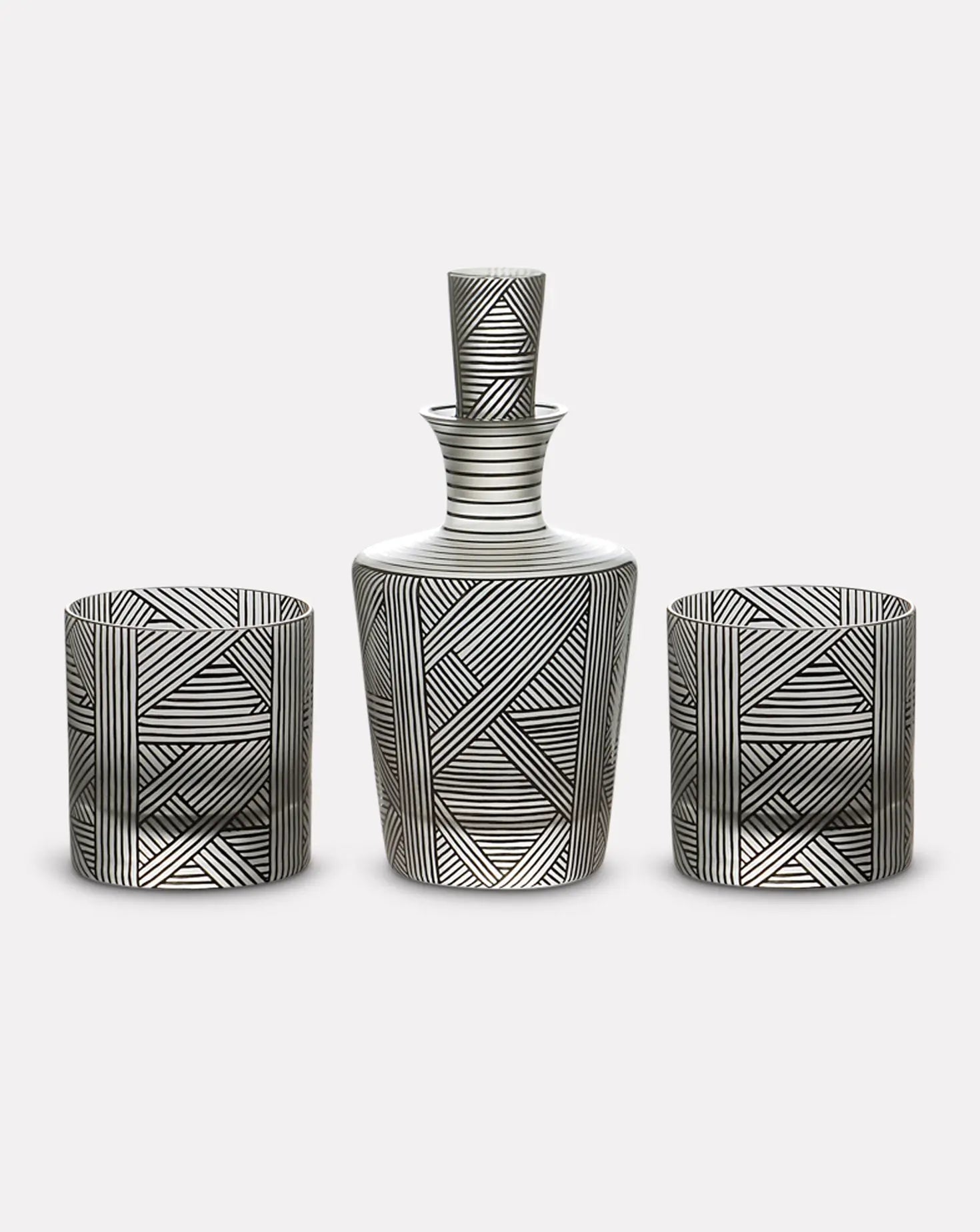 Set of 6 Sequence DOF Glasses and Decanter Artel