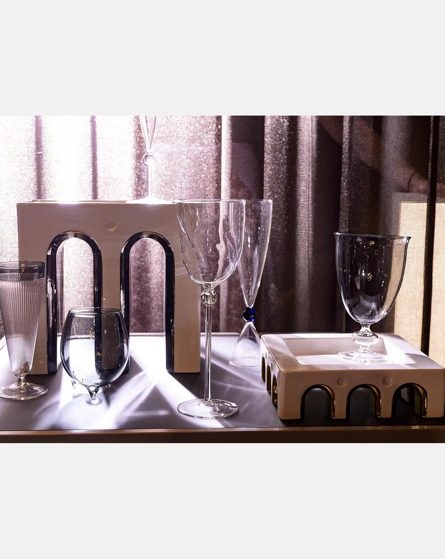 Set of 6 Twisted Wine Glasses Casarialto
