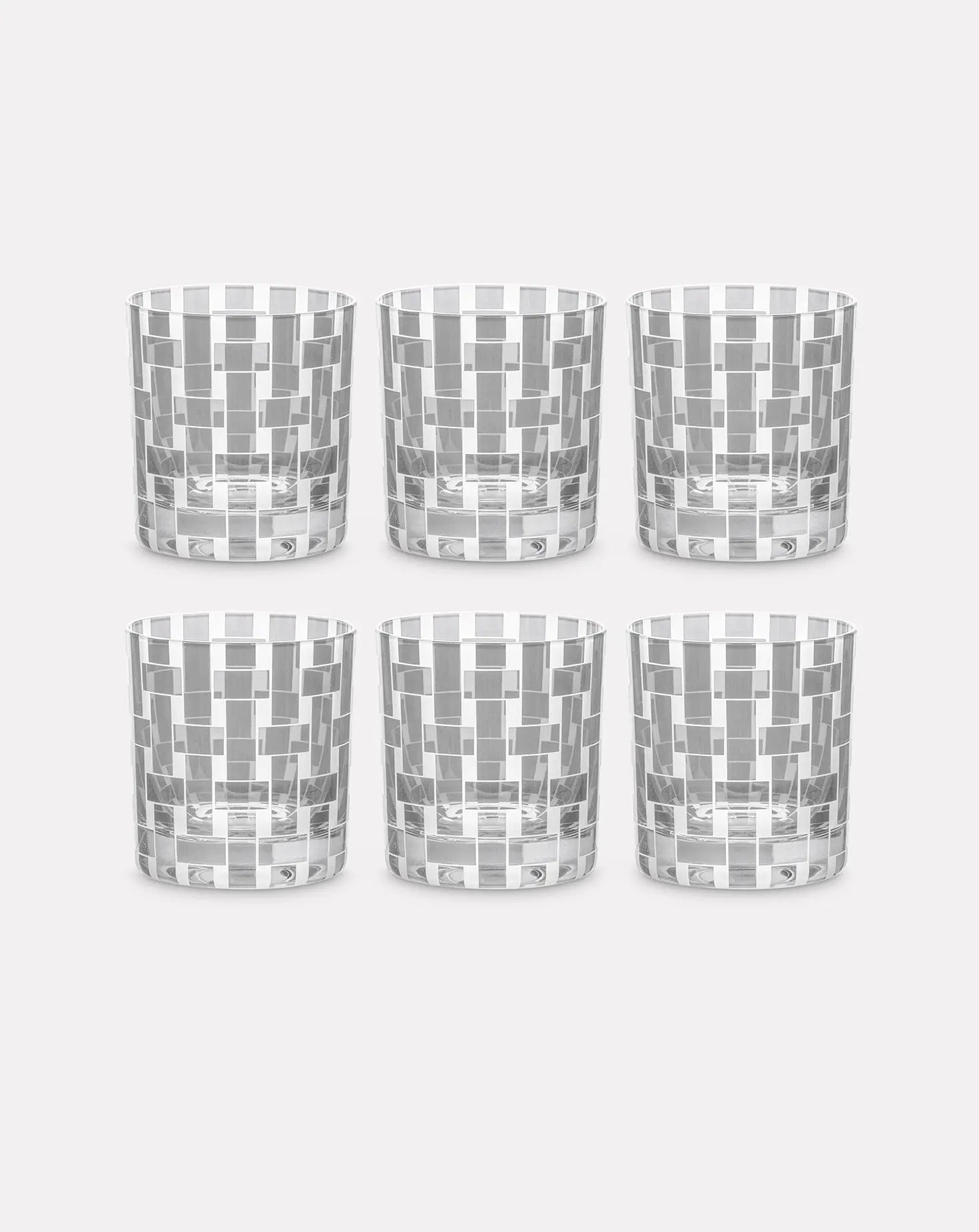 Set of 6 Weave Small Tumbler Glasses Artel