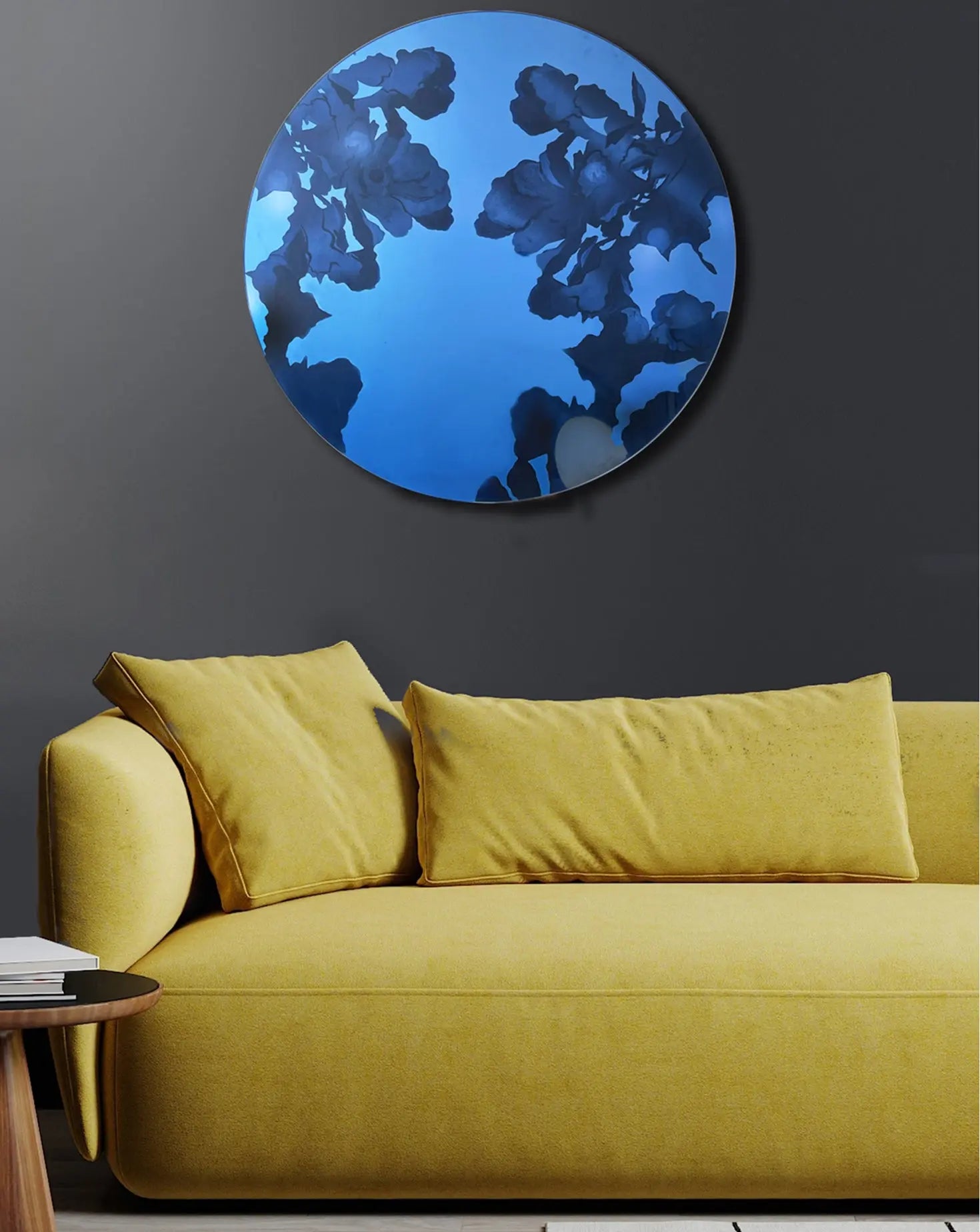 Shaded Reflections Blue Mirror Elizabeth Kent Studio