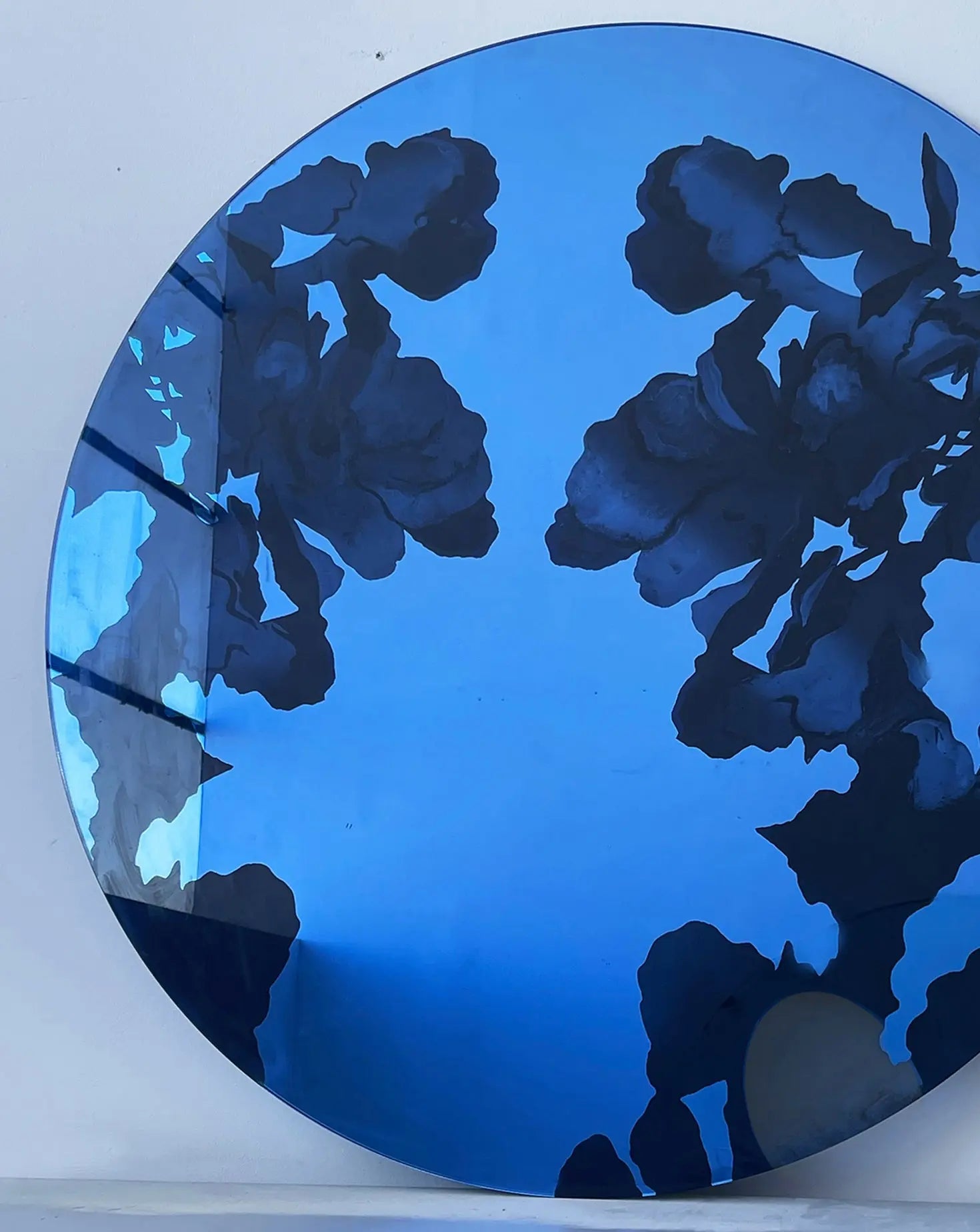 Shaded Reflections Blue Mirror Elizabeth Kent Studio