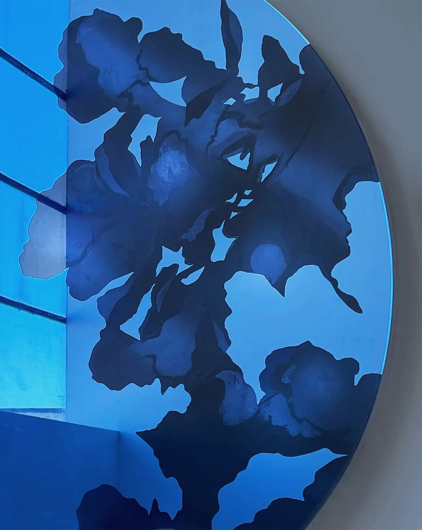 Shaded Reflections Blue Mirror Elizabeth Kent Studio