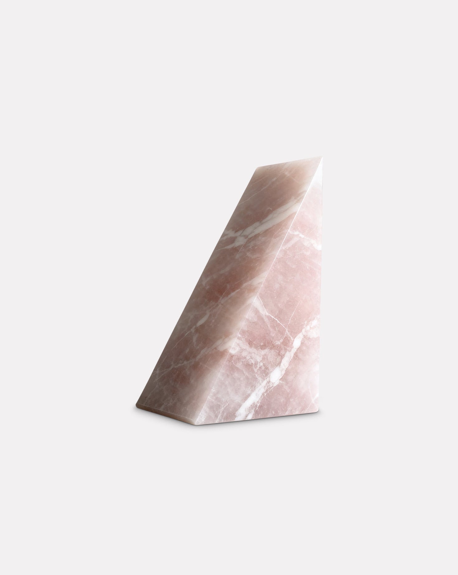 Single Pink Marble Bookend