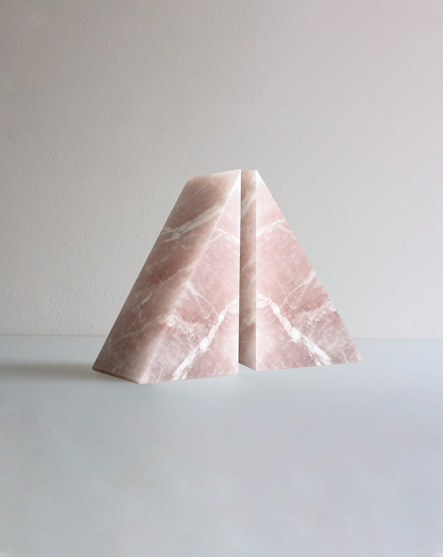 Single Pink Marble Bookend