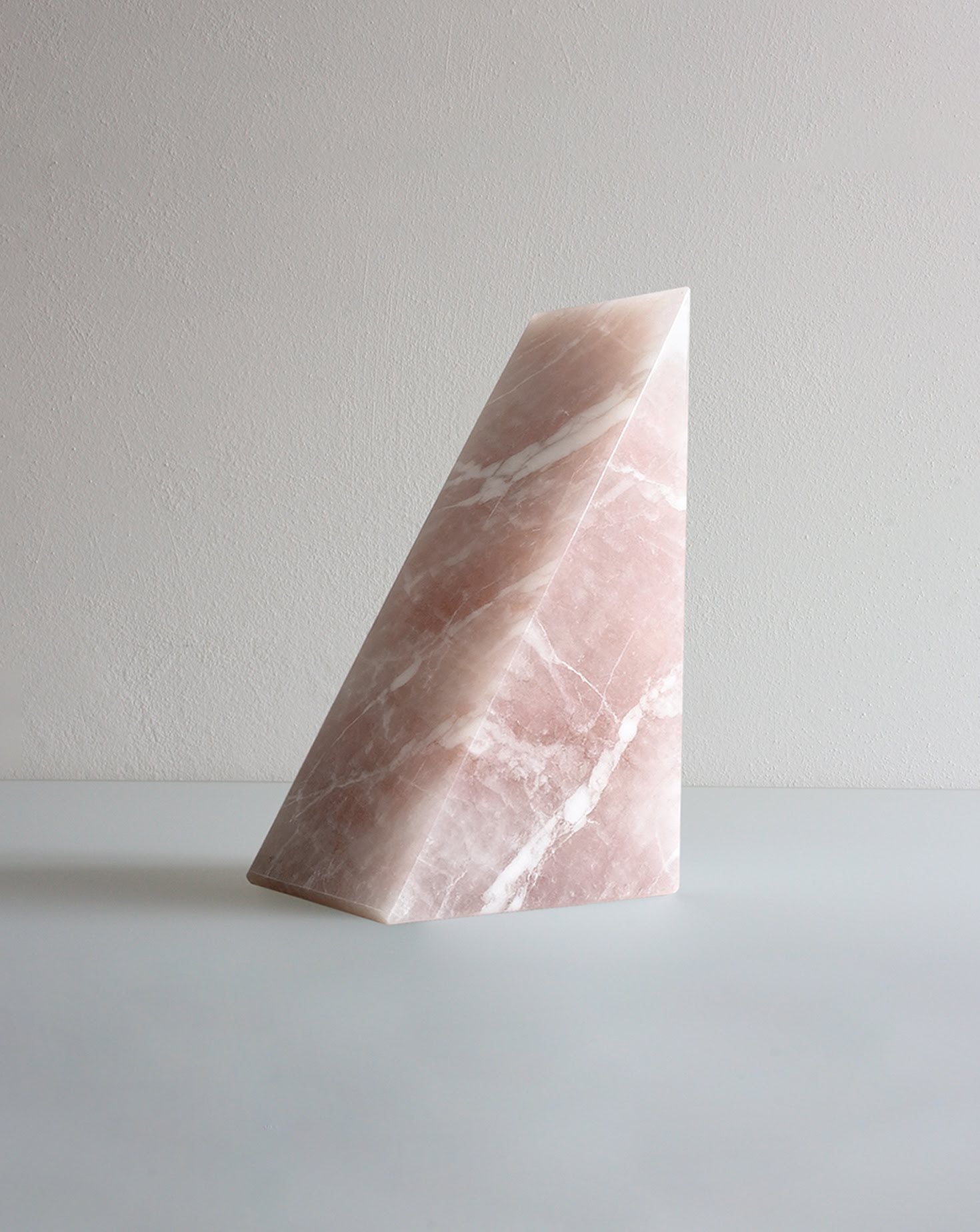Single Pink Marble Bookend