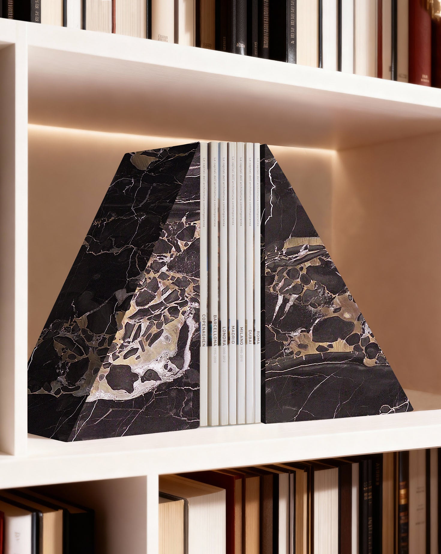 Single Portoro Black Bookend