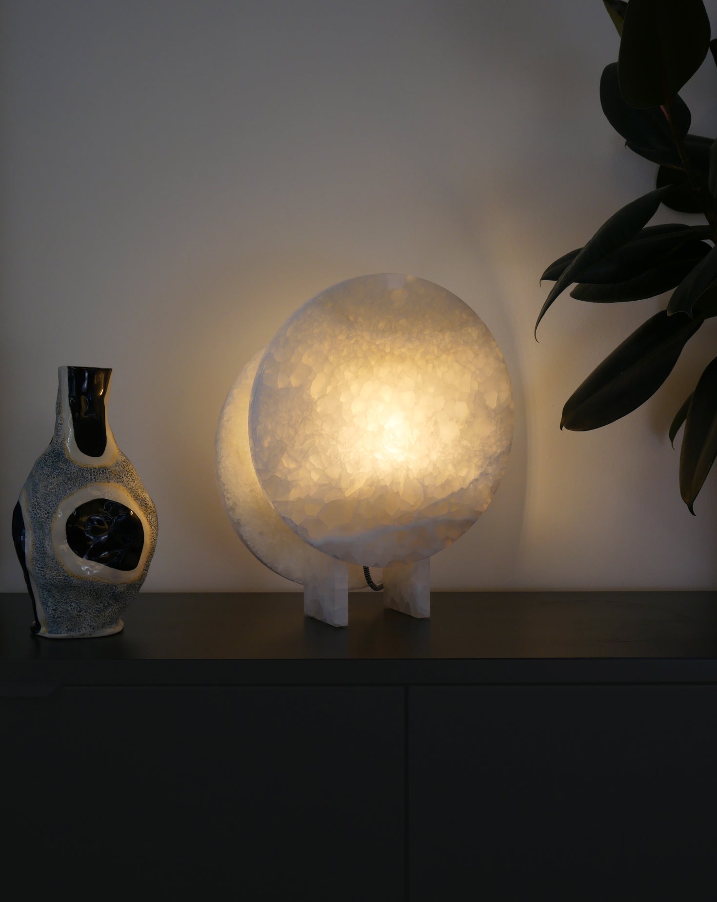 Eclipse Marble Table Lamp