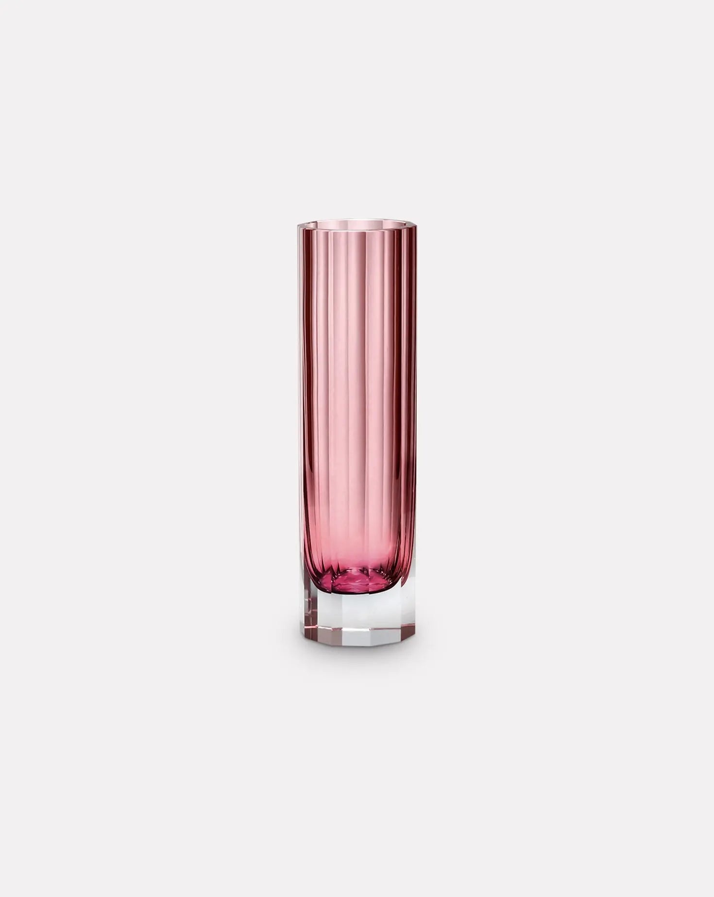 Tall Rose Faceted Vase Artel