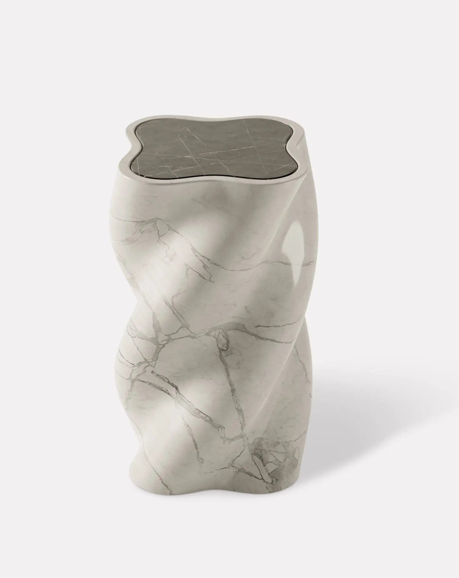 The U Line Arabescato & Nero Marquina Table Burgio