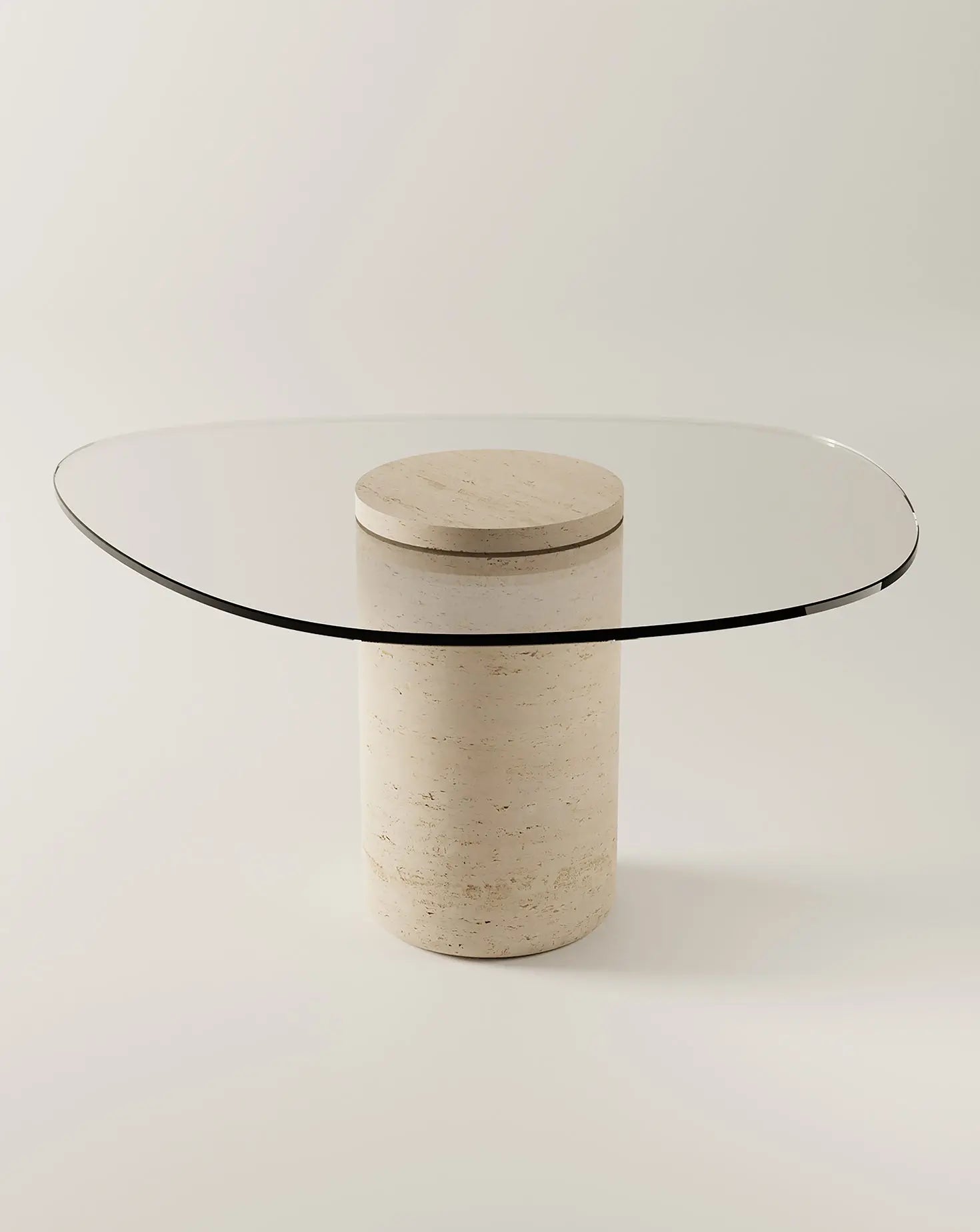 The U Line Uufo Travertine Table Burgio