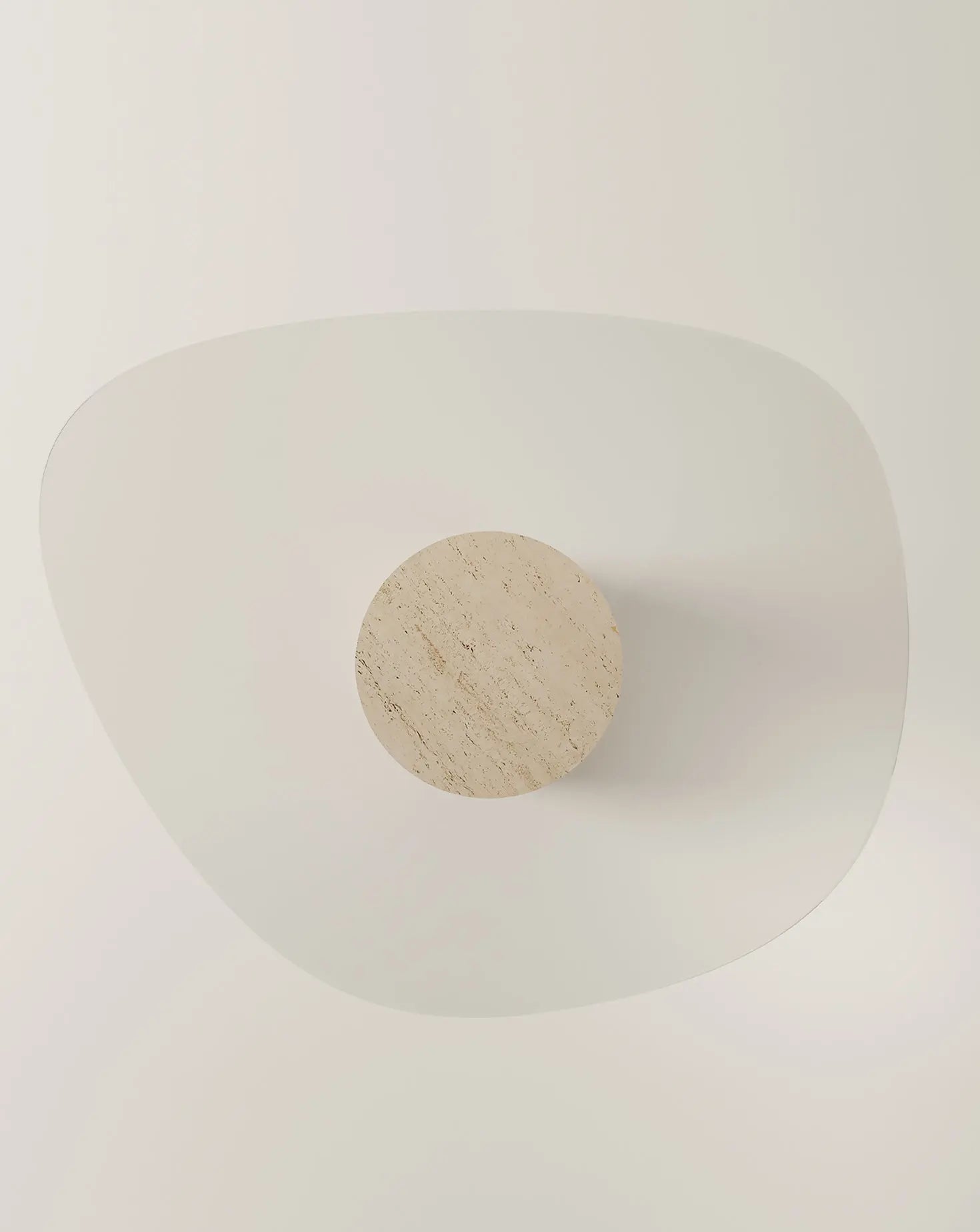 The U Line Uufo Travertine Table Burgio