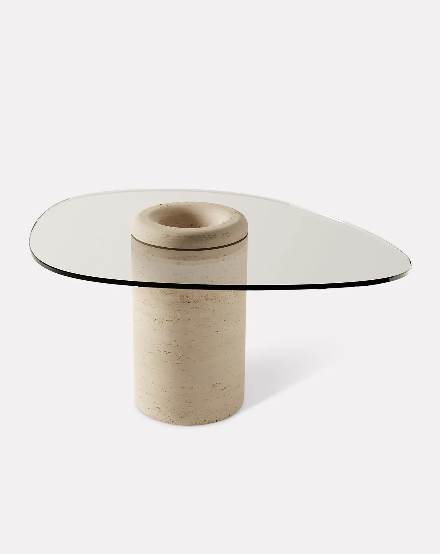 The U Line Uufo Travertine Table Burgio