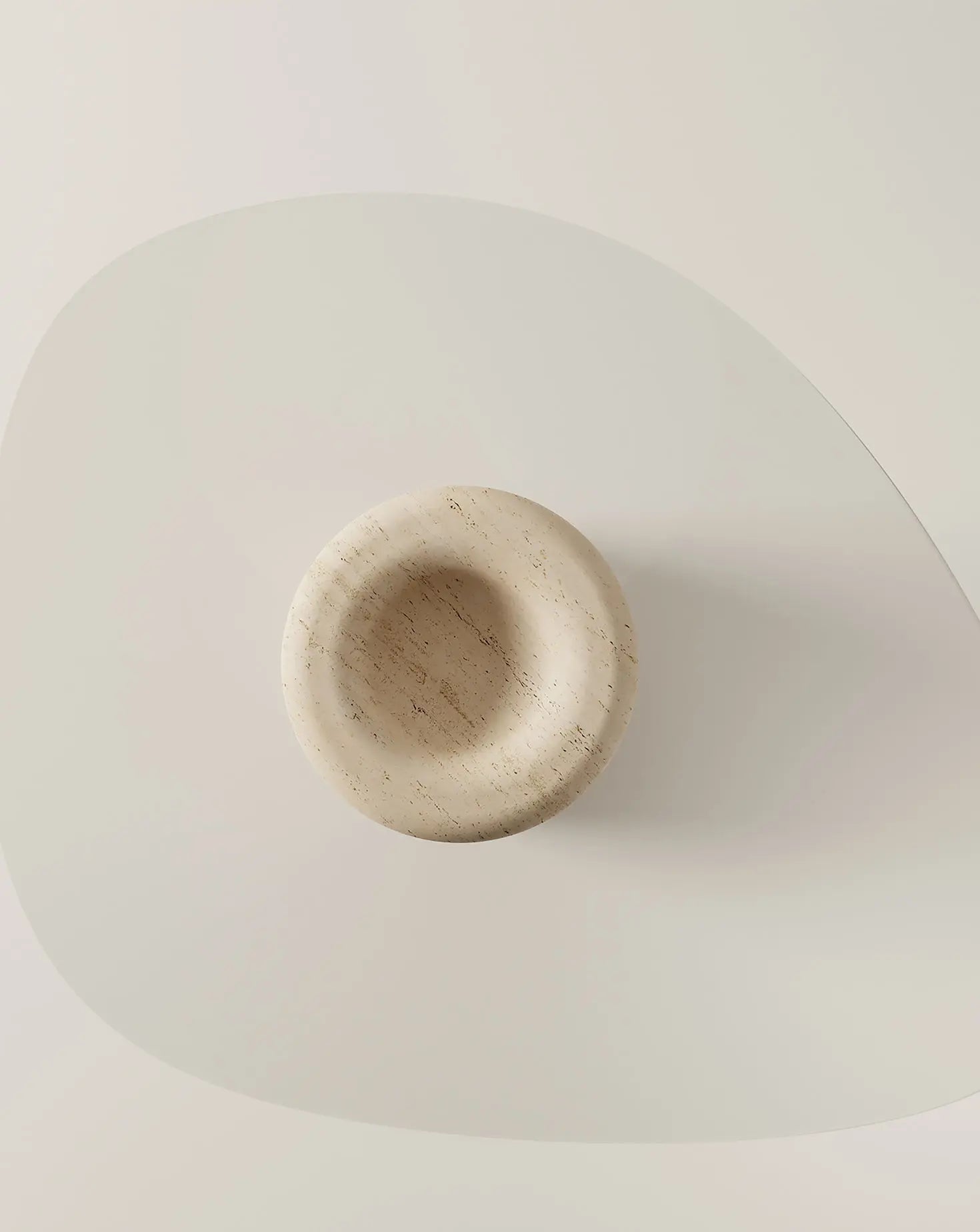 The U Line Uufo Travertine Table Burgio