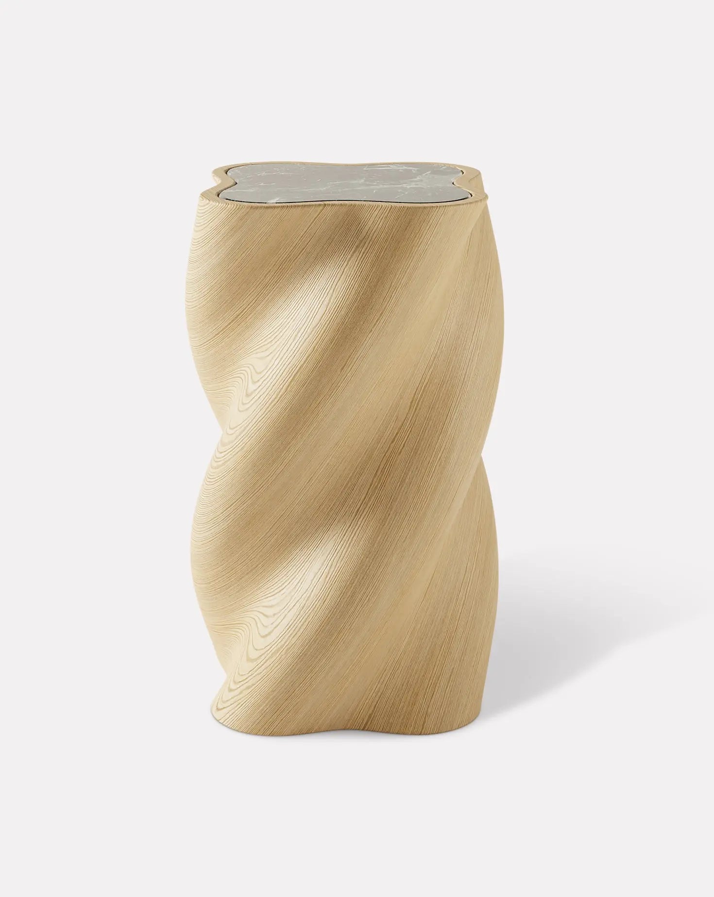 The U Line Wood and Verde Alpi Table Burgio