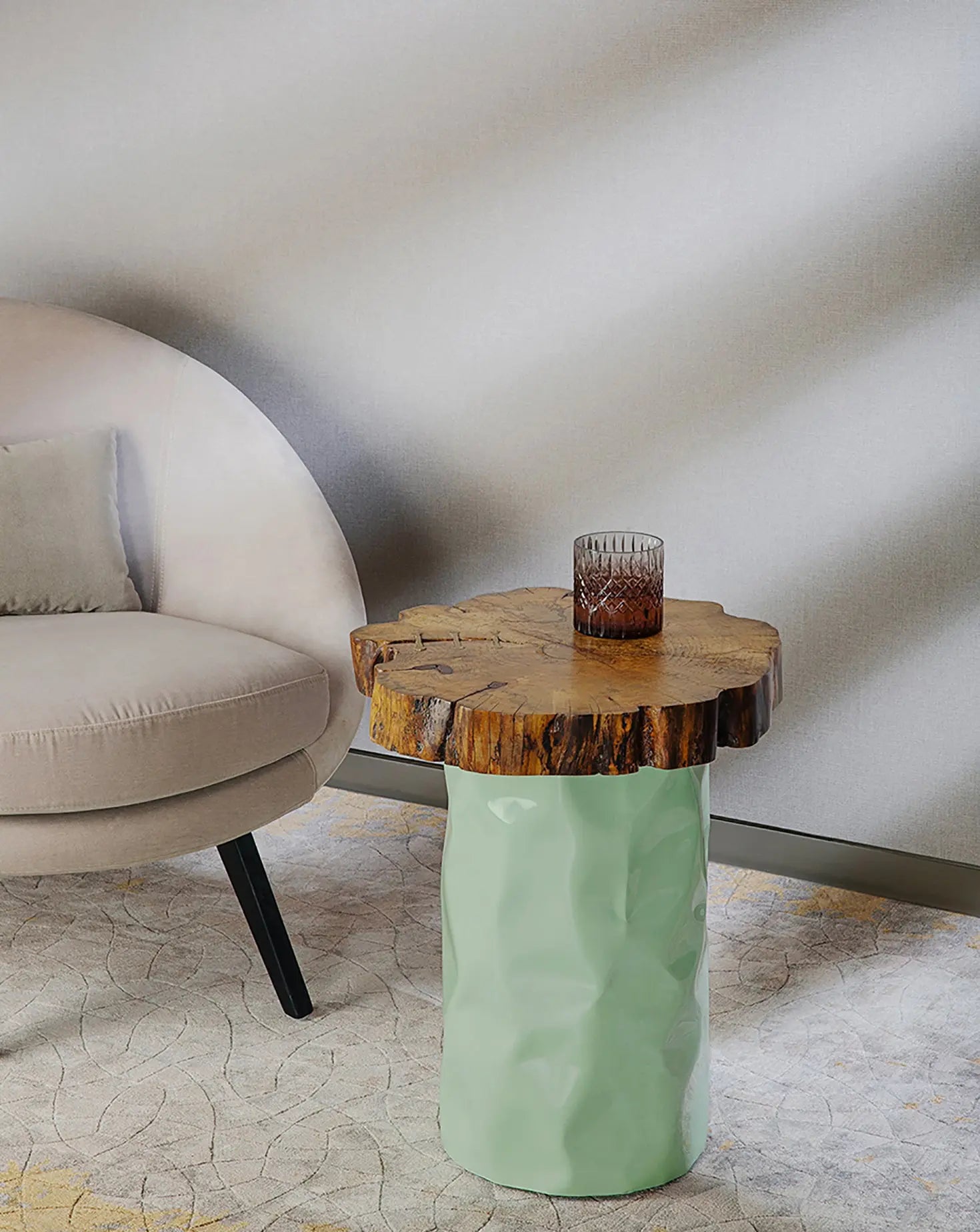 Tronco Pistachio Side Table Nitush - Aroosh