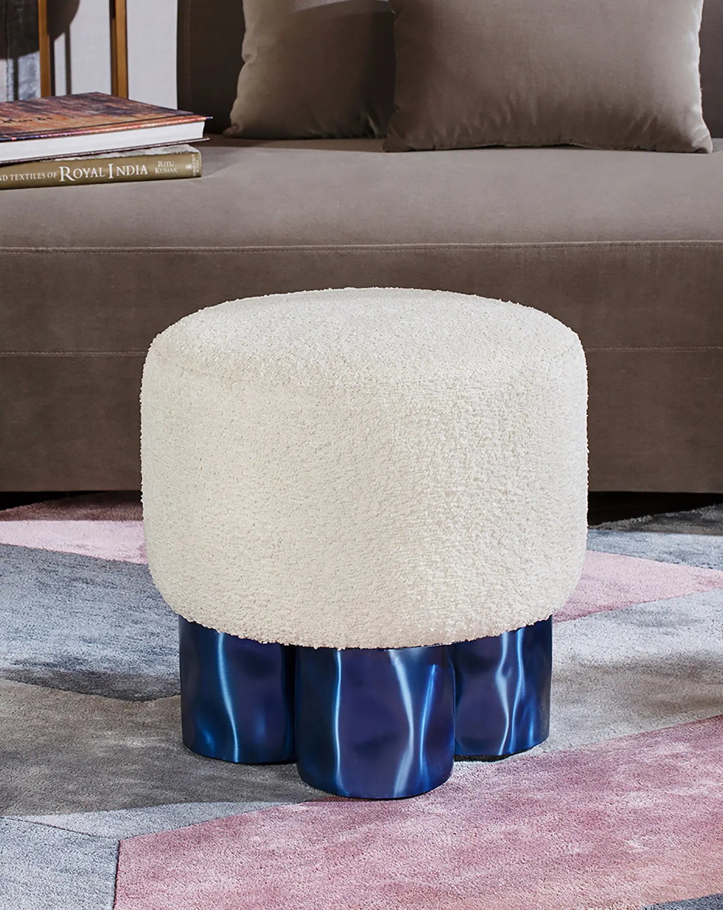 Tronco 4 White Pouf Nitush - Aroosh