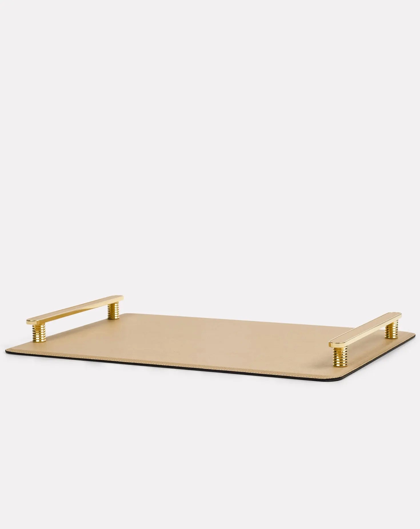 Venaria Brown Leather Tray Pinetti