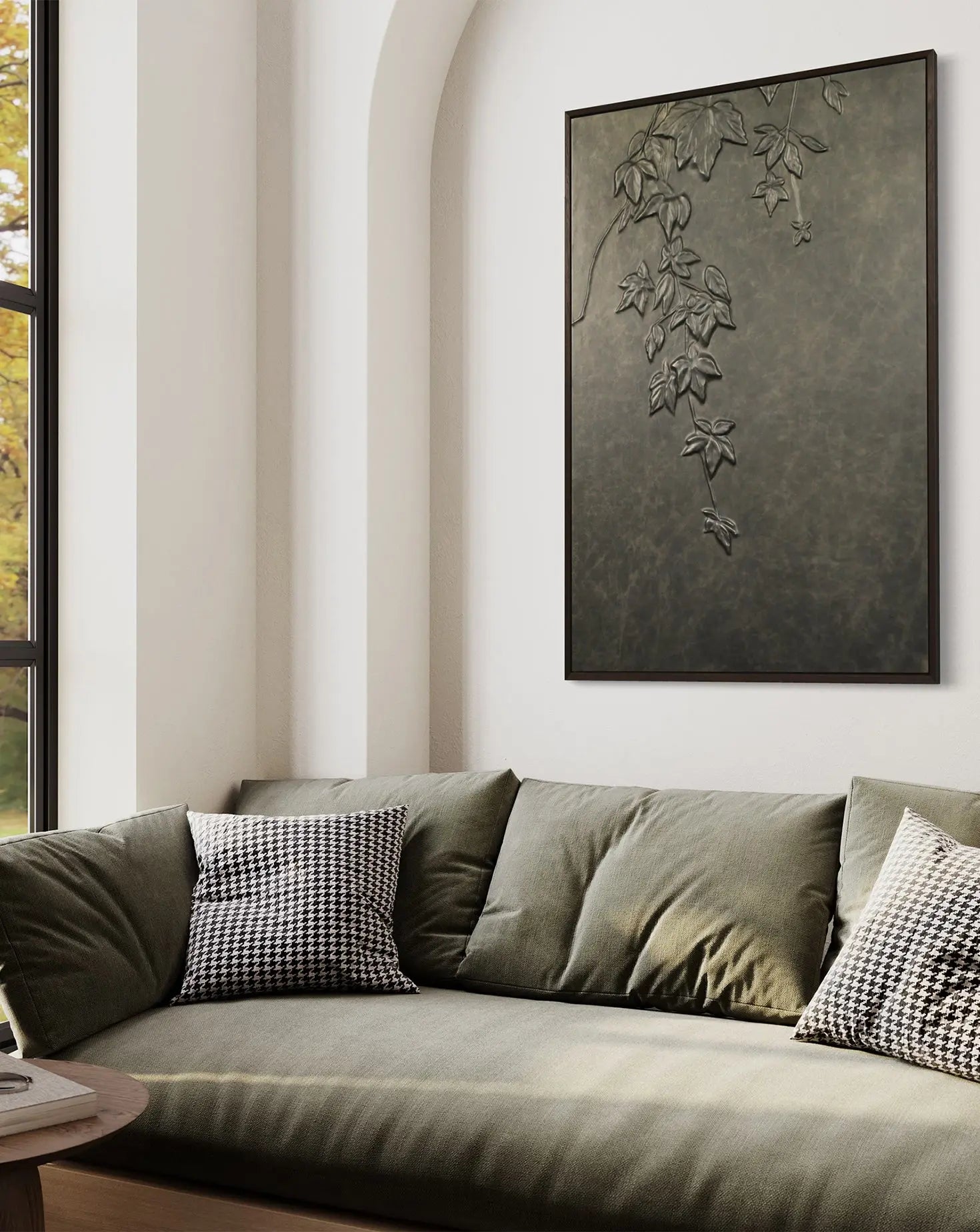 Vine Leather Relief Wall Panel Marrikur Studio