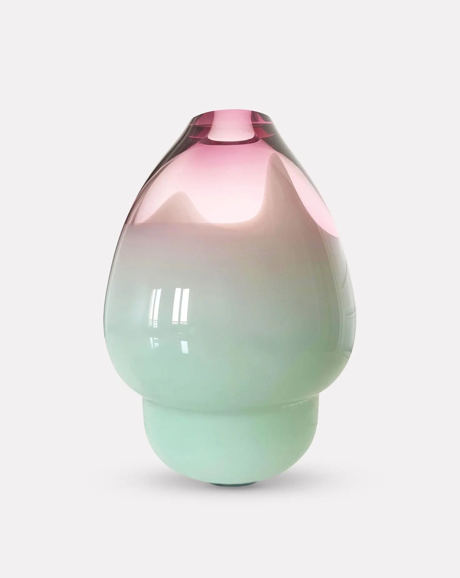 Volcano Green and Pink Vase Tall Alissa Volchkova