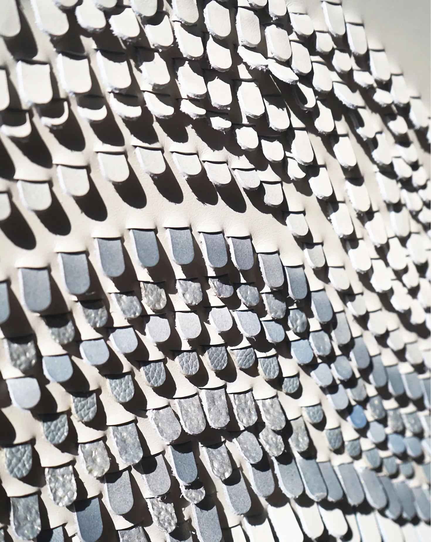 Wave Off White with Silver Wall Art Louise Heighes
