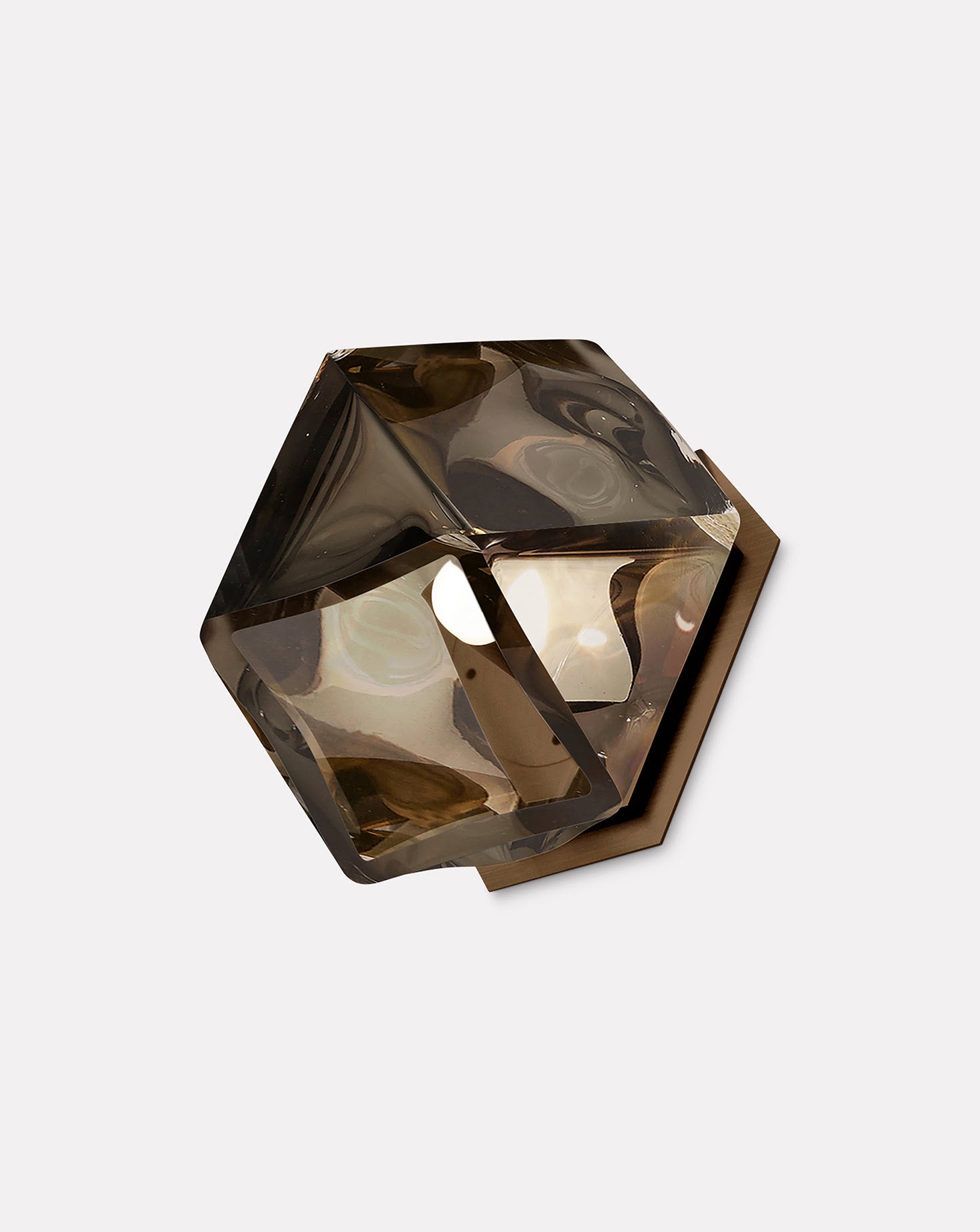 Welles Smoked Glass Wall Sconce