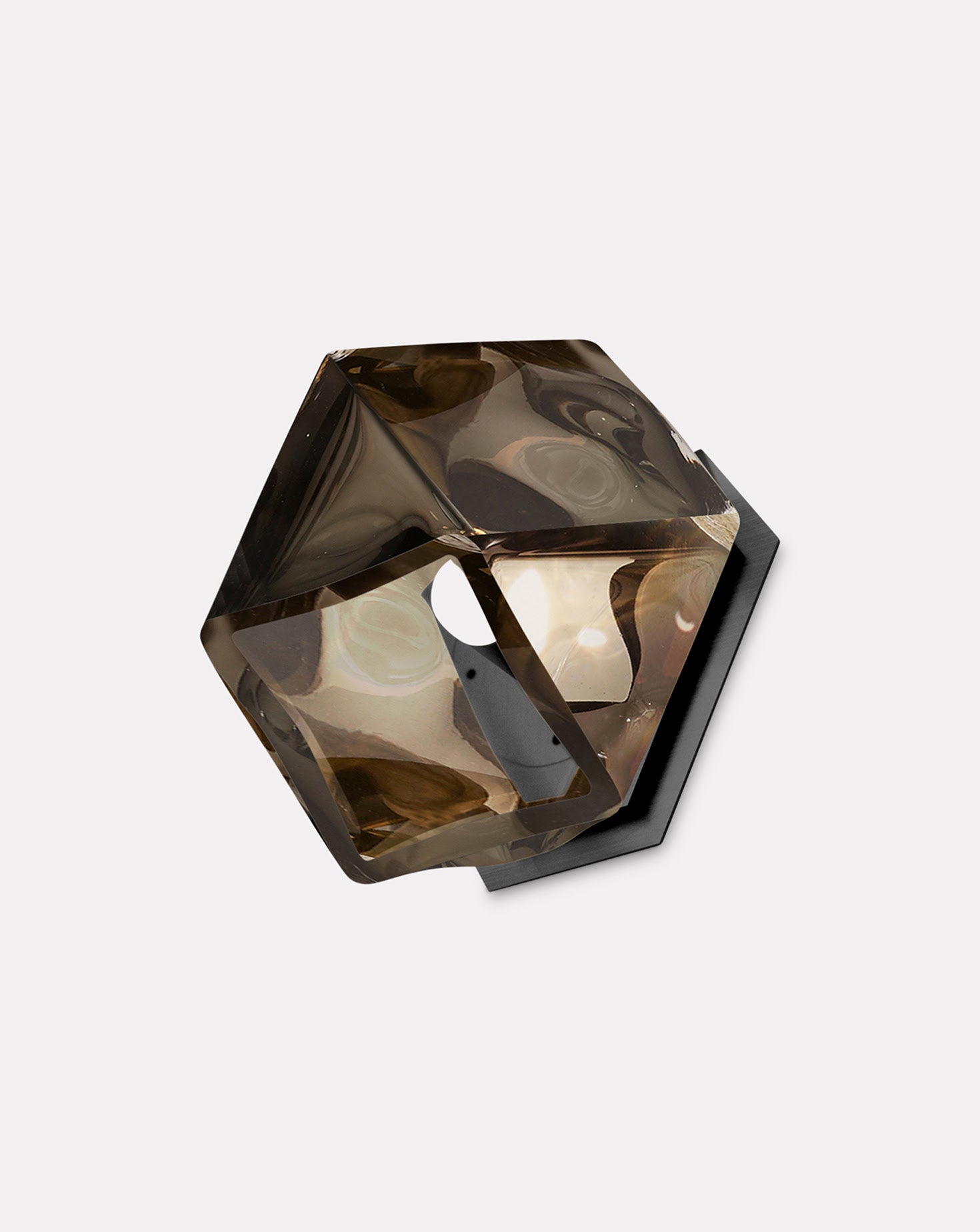 Welles Smoked Glass Wall Sconce