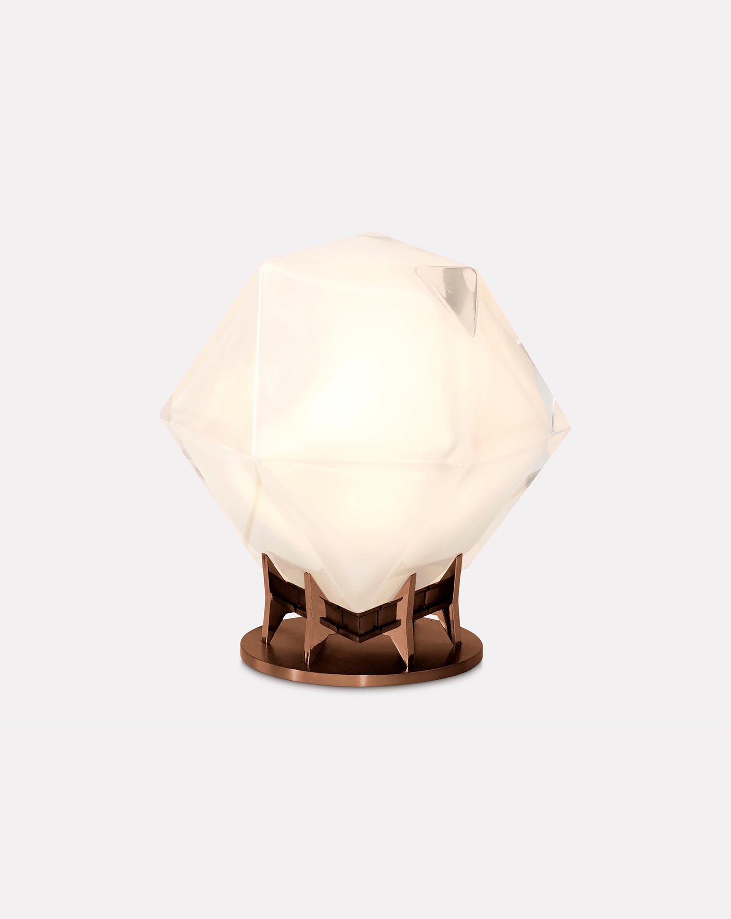 Welles White Glass Desk Lamp