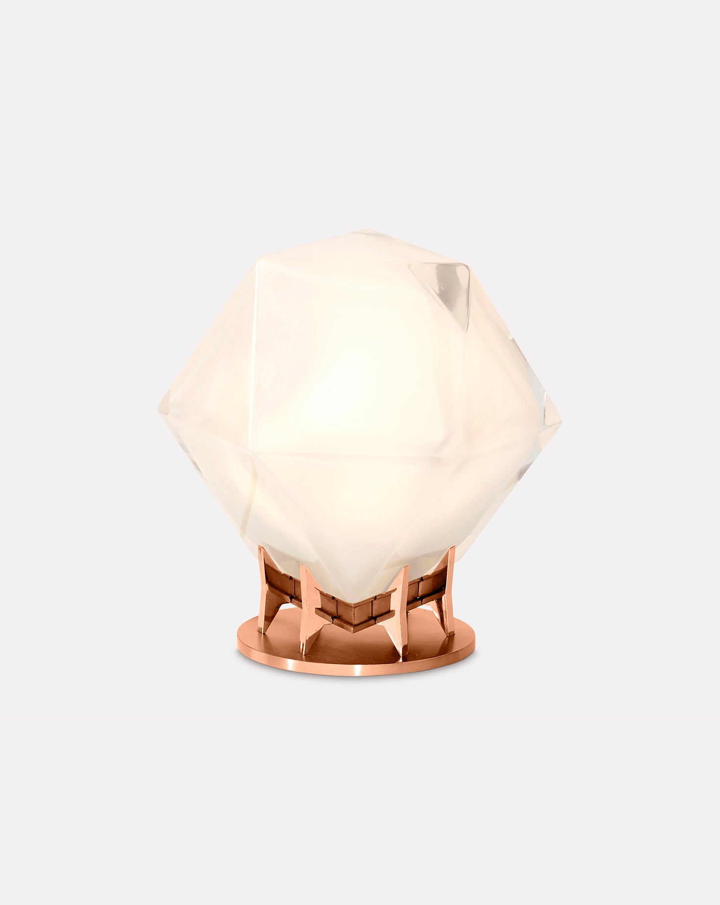 Welles White Glass Desk Lamp