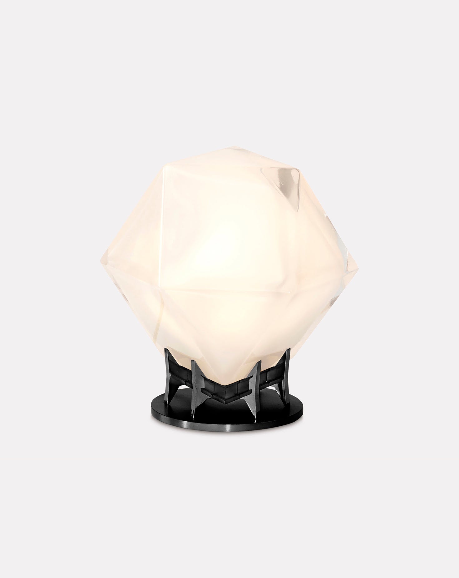 Welles White Glass Desk Lamp