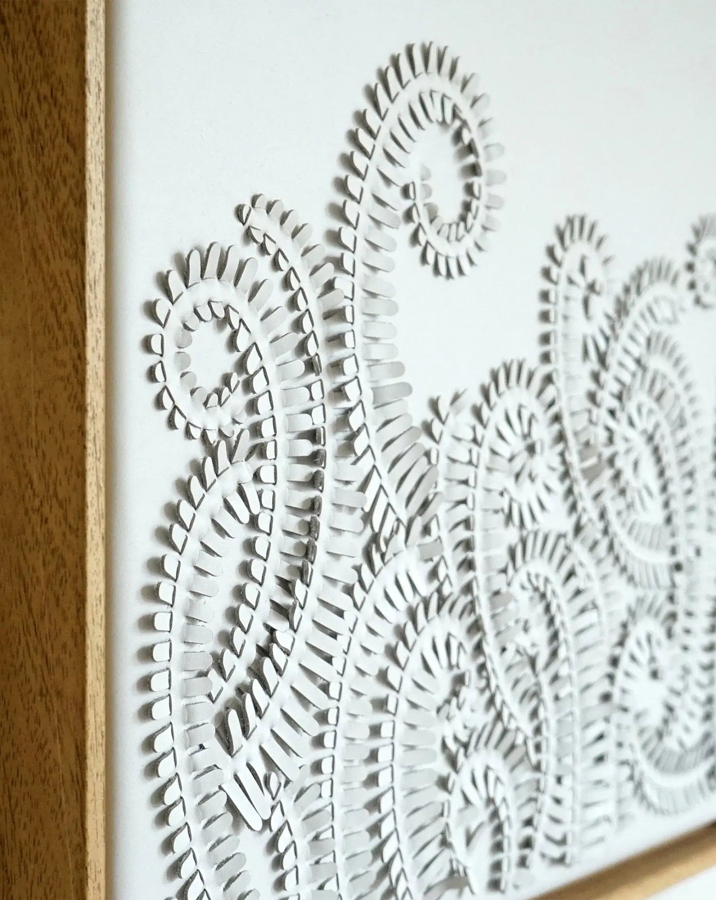 White Fern Wall Art Louise Heighes