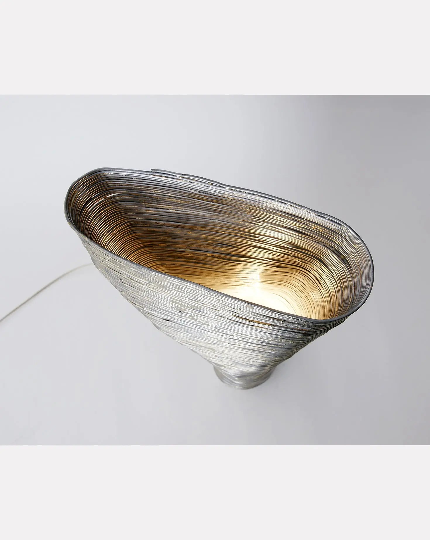Wrap Beech Silver Table Lamp Johannes Hemann