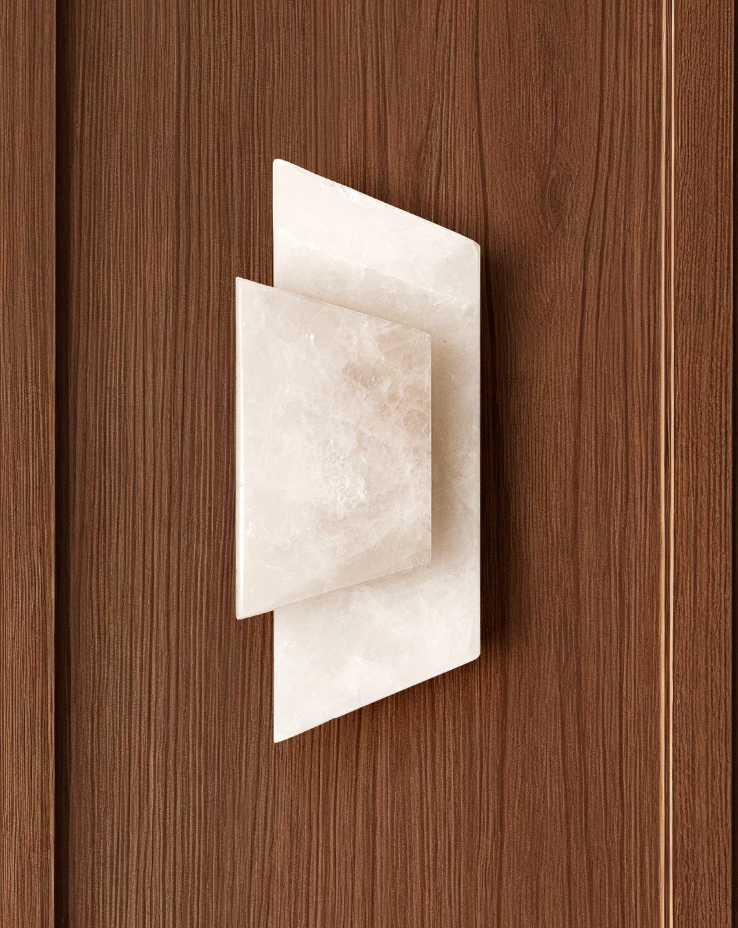Wrapped Brushed Brass Wall Light