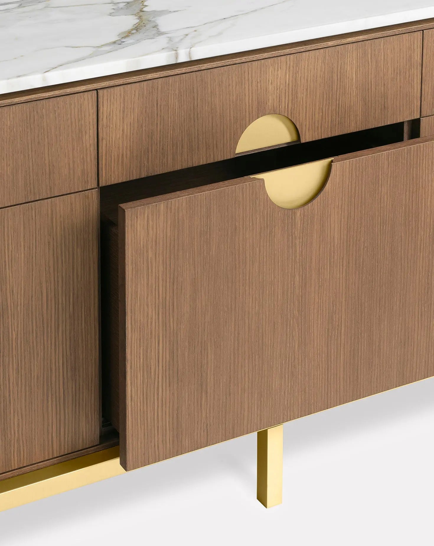 Paolo Rizzatto Zuan Oak Wood Dining Cabinet Ghidini 1961