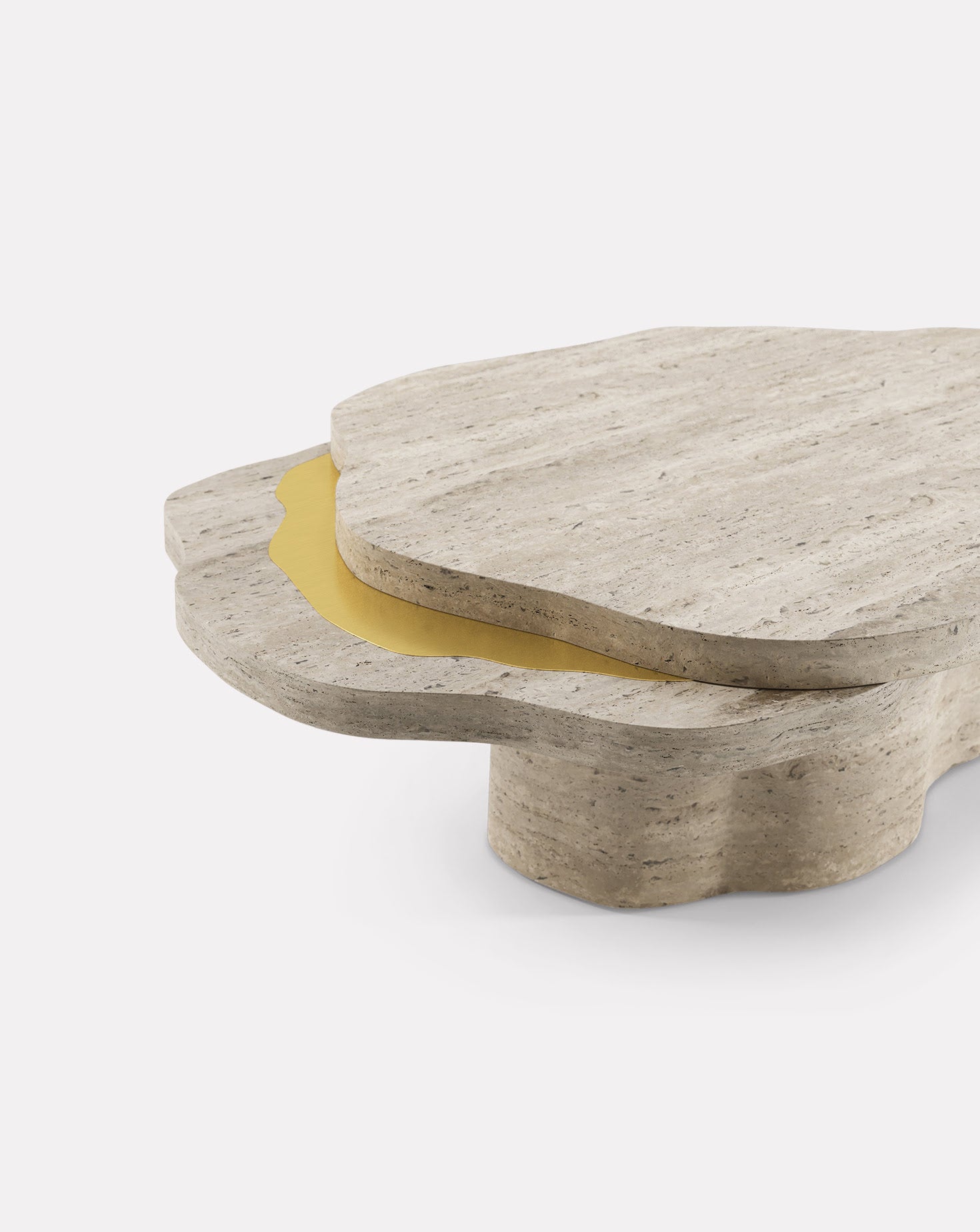 Arizona Travertine Stone Coffee Table