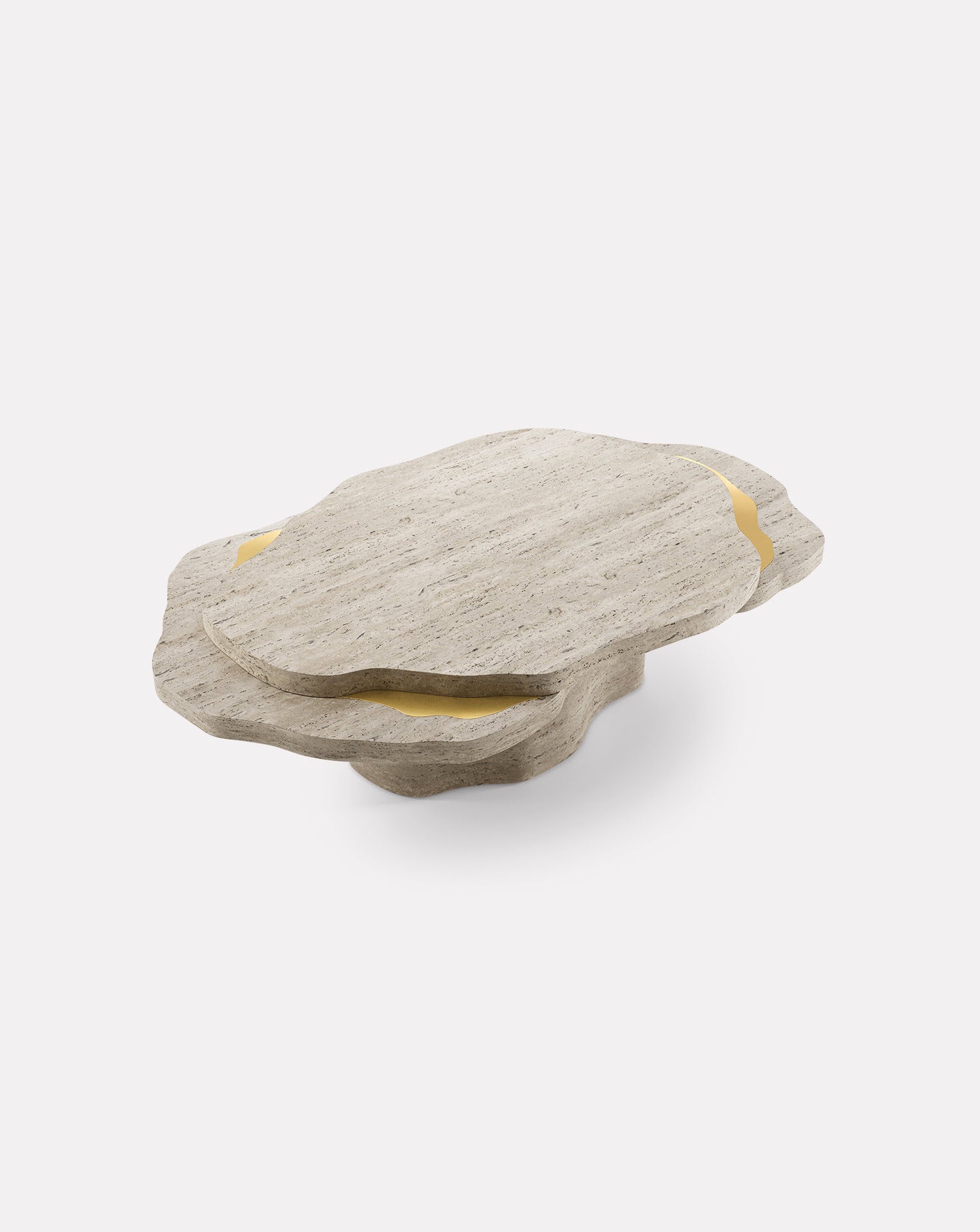 Arizona Travertine Stone Coffee Table