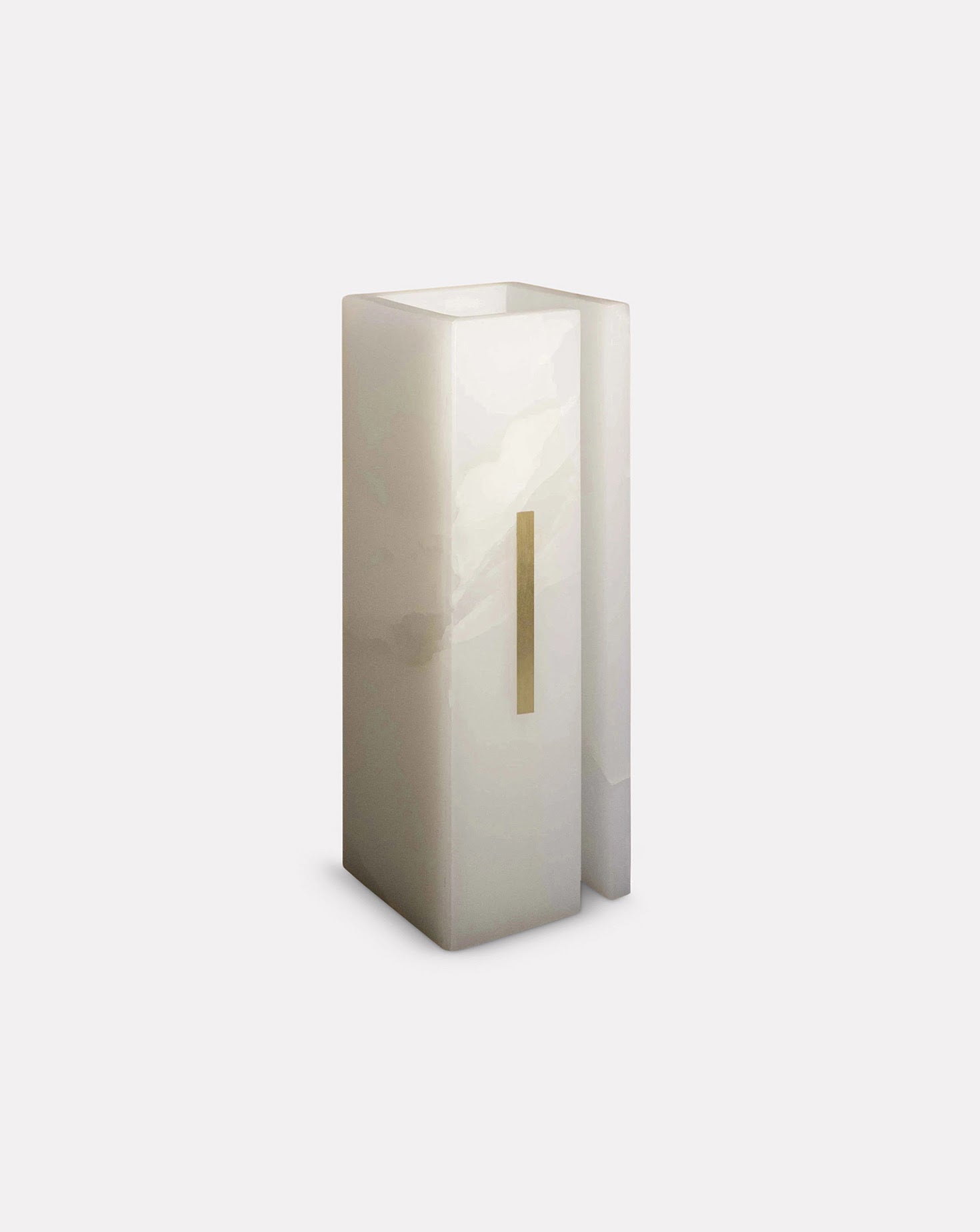 03-C White Onyx Marble Table Lamp