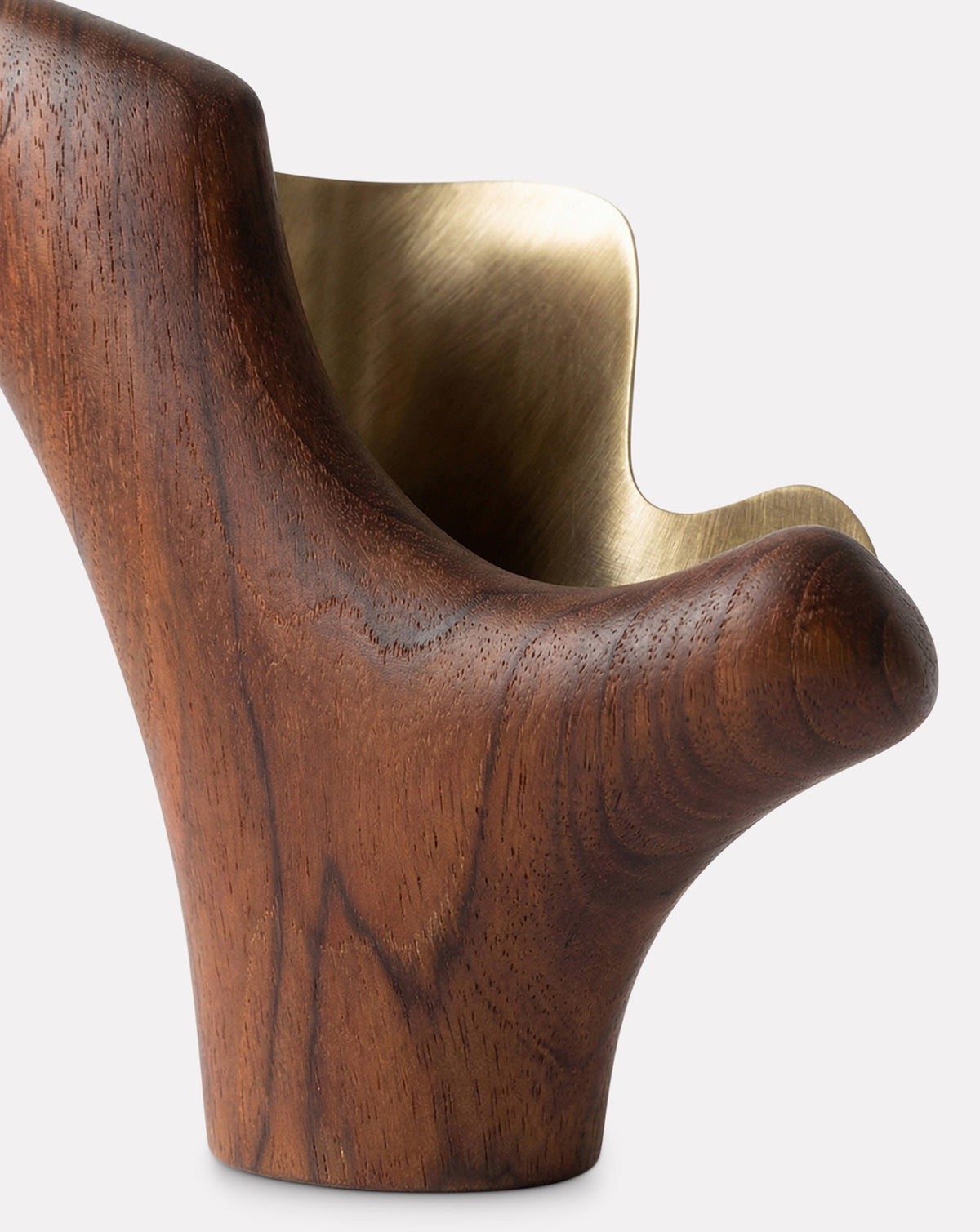 Branching arms rising in an asymmetric, fluid silhouette for a console, dining table or hallway