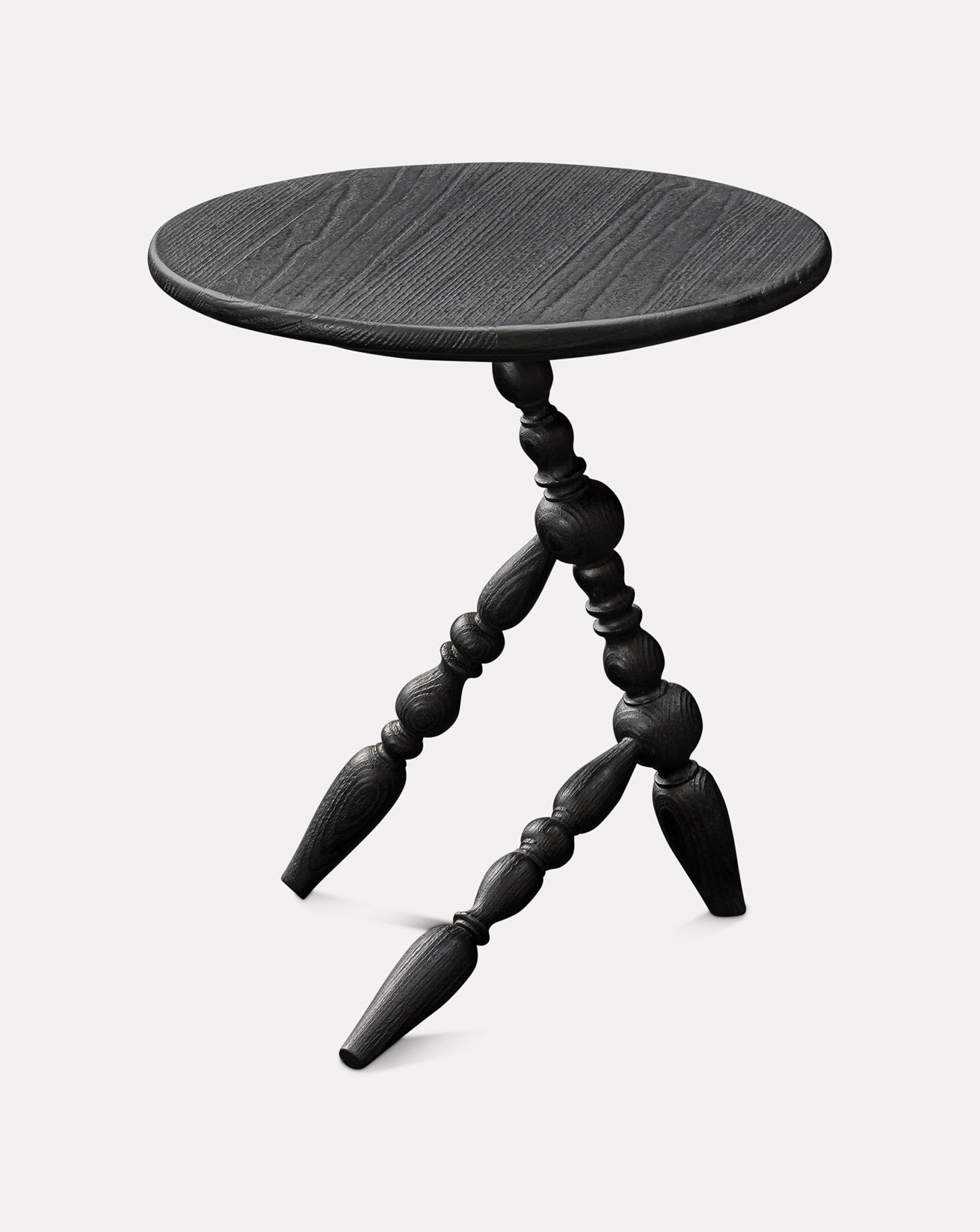 Annabelle Sculptural Beech Wood Side Table