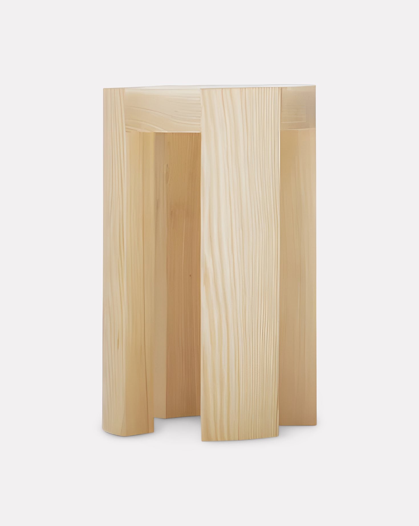 Gene Solid Wood Side Table Stool