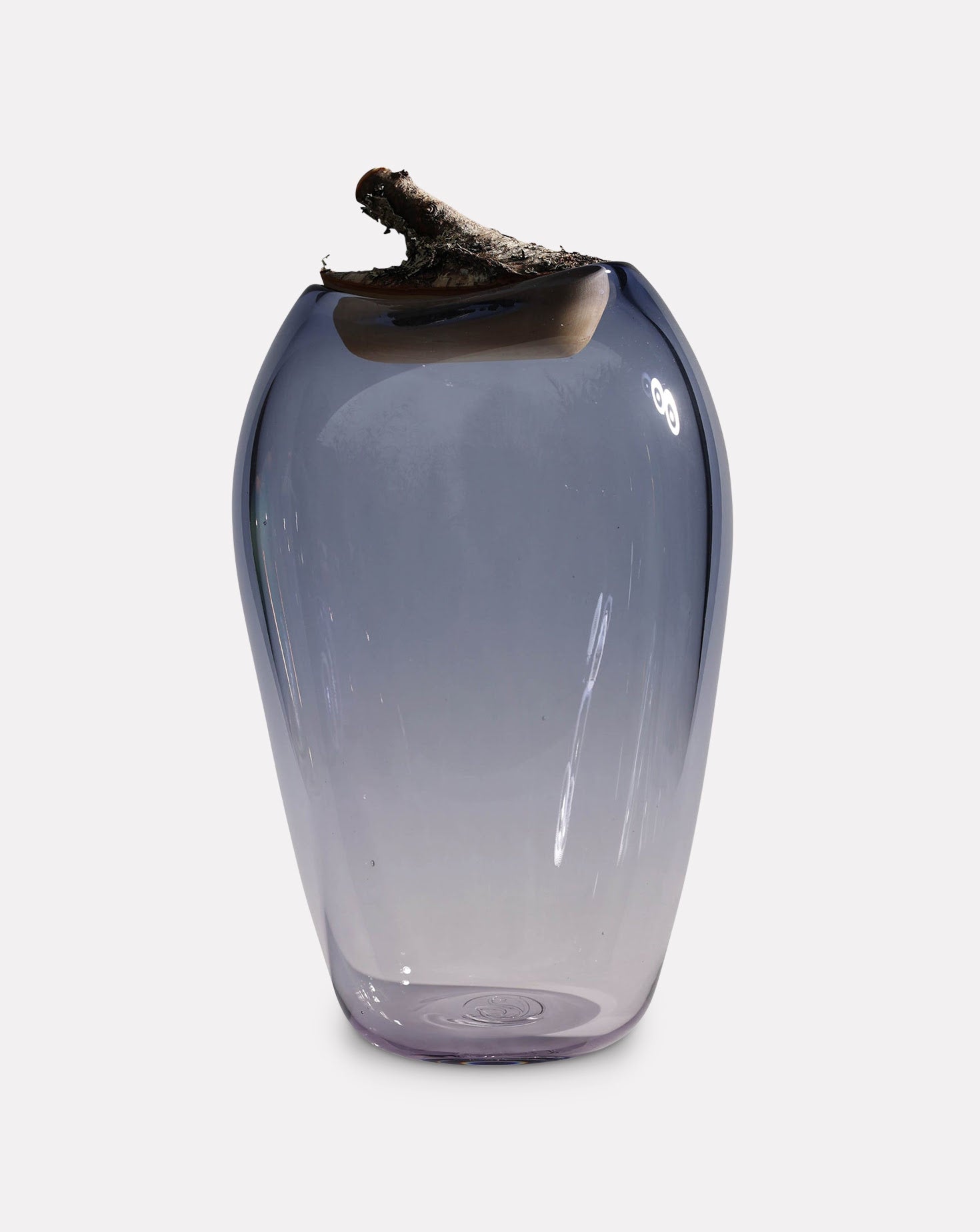 BRANCH Steal Blue Large Sculptural Vessel