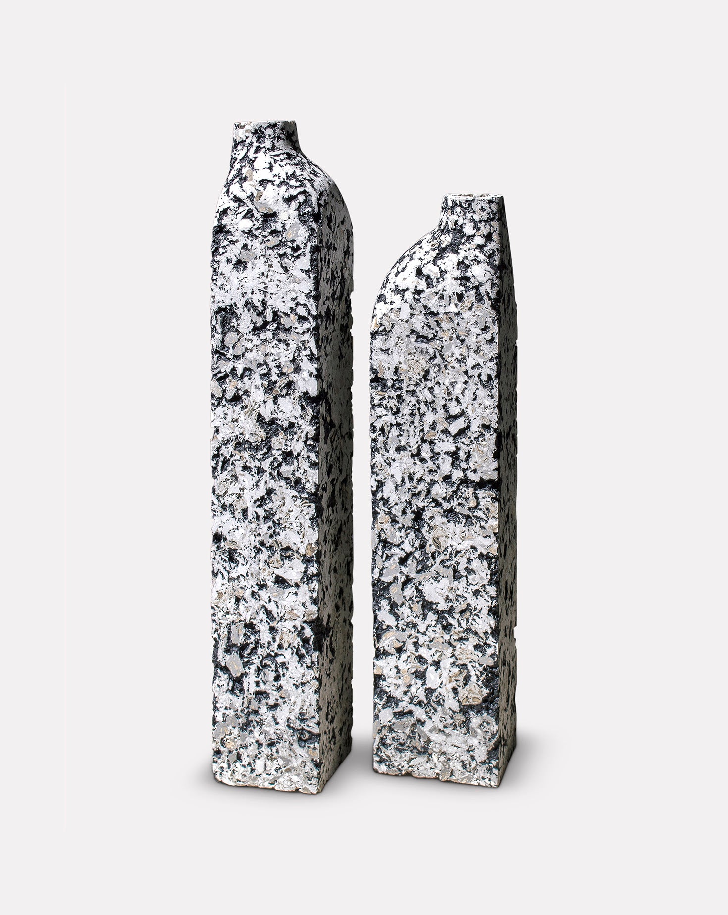 Block Sculptural White Vase