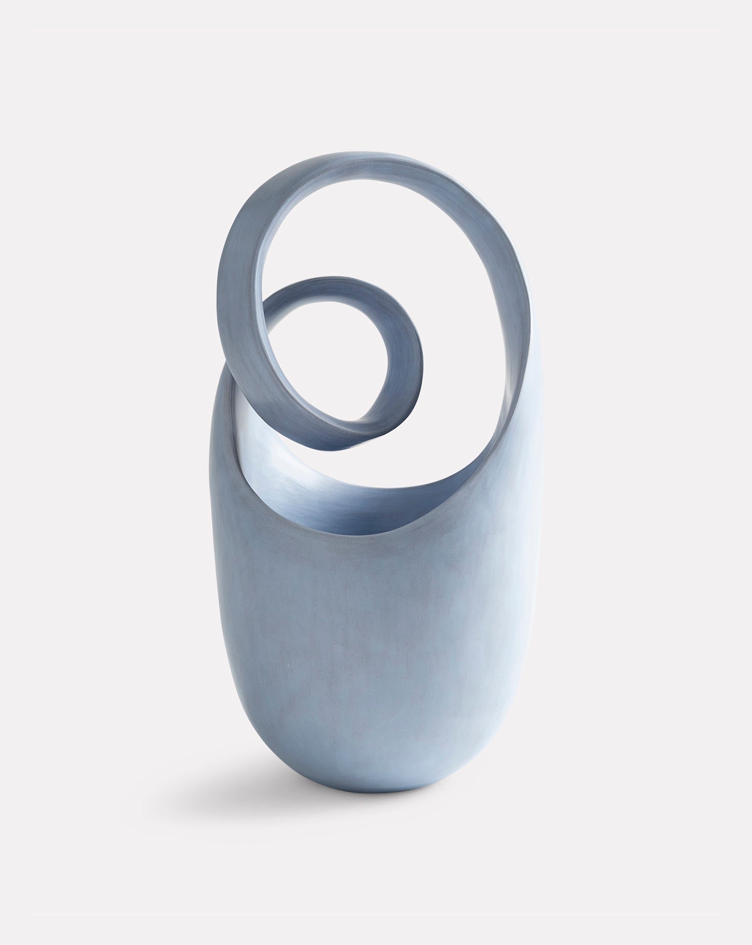 Blue Loop Ceramic Sculpture